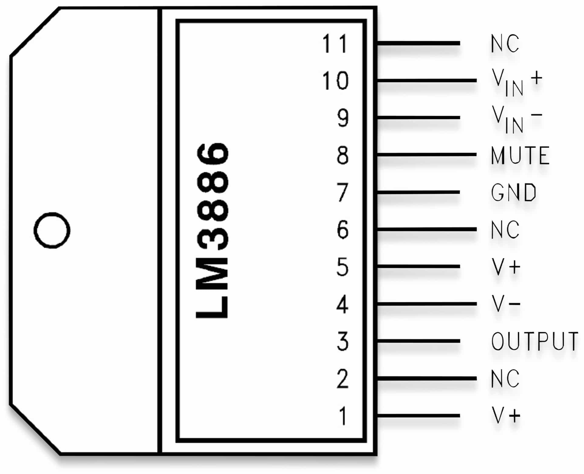 TEXAS INSTRUMENTS Audio-Leistungsverstärker LM3886T