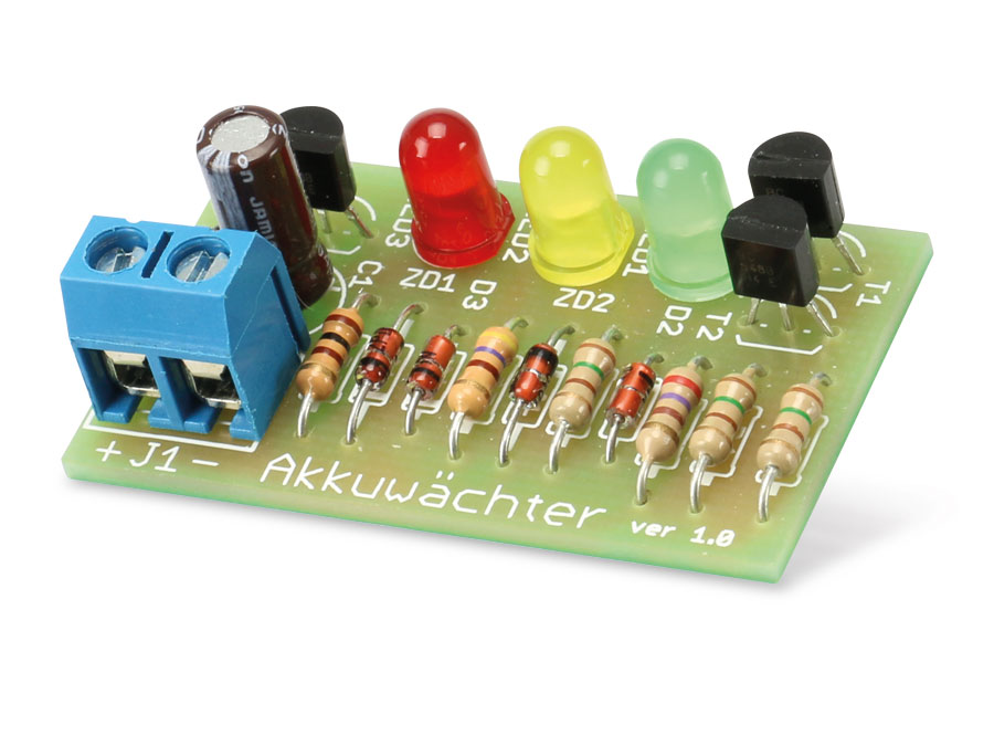 Bausatz 3-Kanal-Akkuwächter 6 V-, V1.0 Bausatz 3-Kanal-Akkuwächter 6 V-