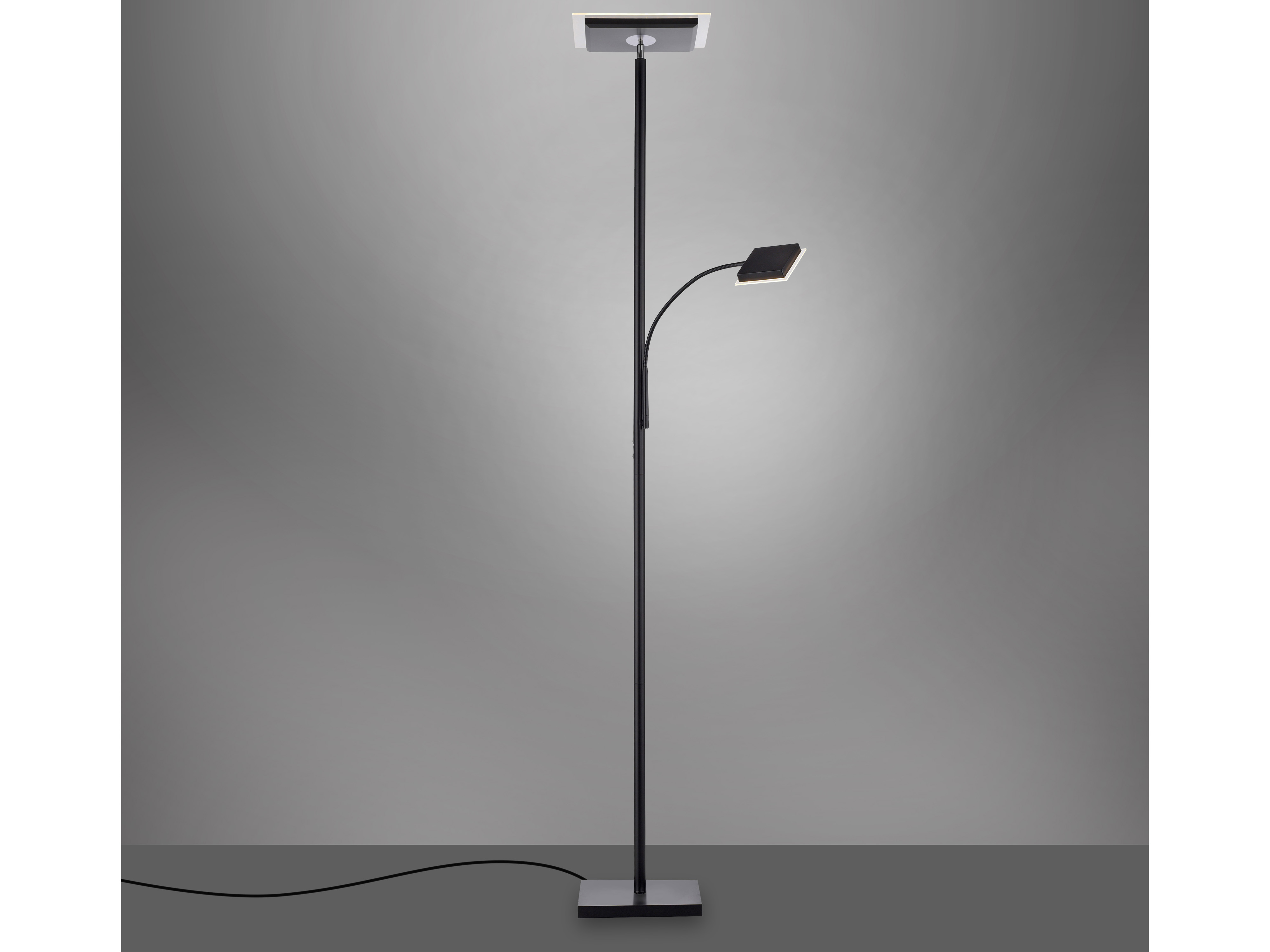 JUST LIGHT LED-Stehleuchte 11710-18 schwarz, 26 W, 2900 lm, 3000 K