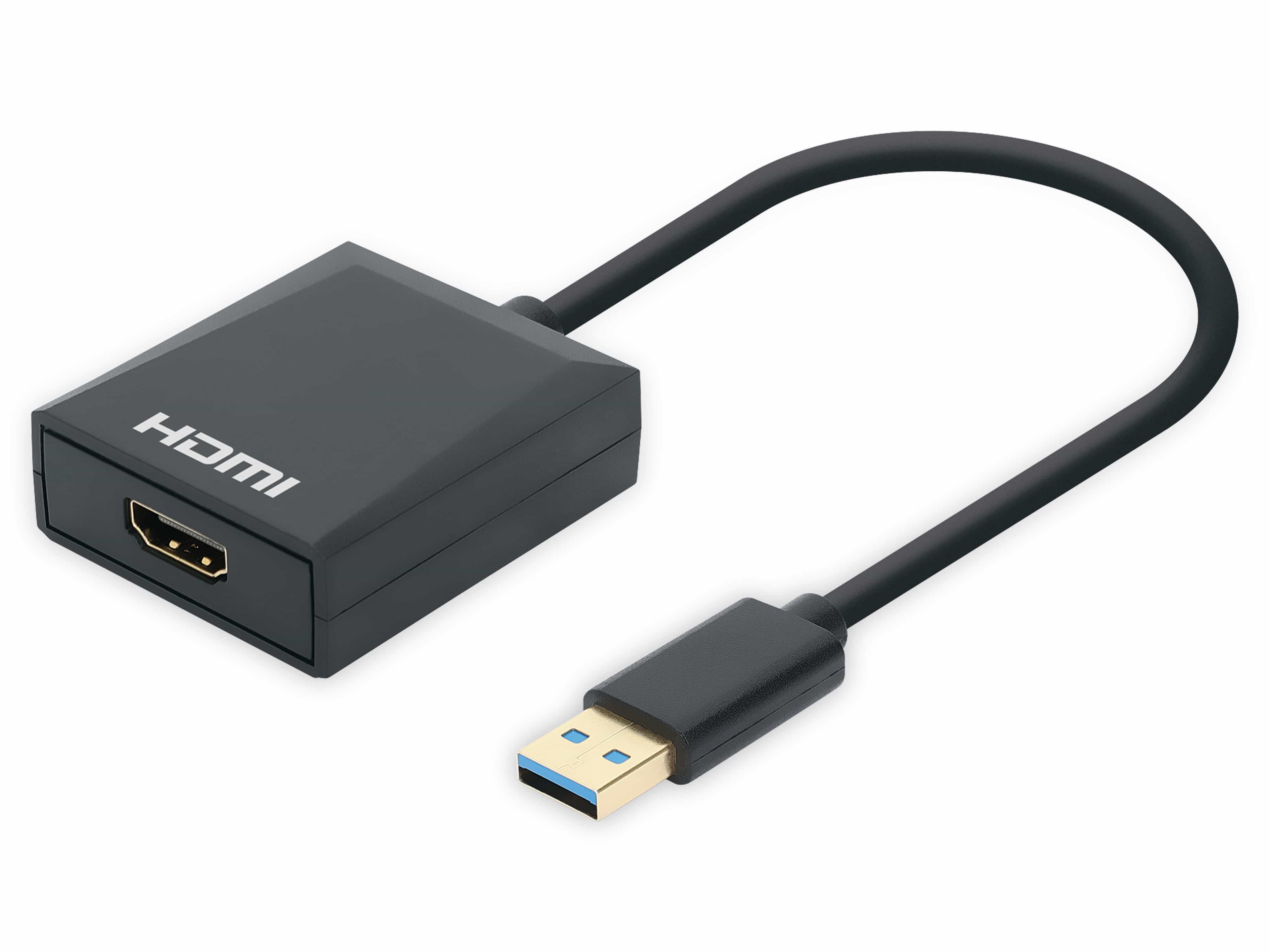 MANHATTAN HDMI-Adapter, USB-A-Stecker auf HDMI-Buchse