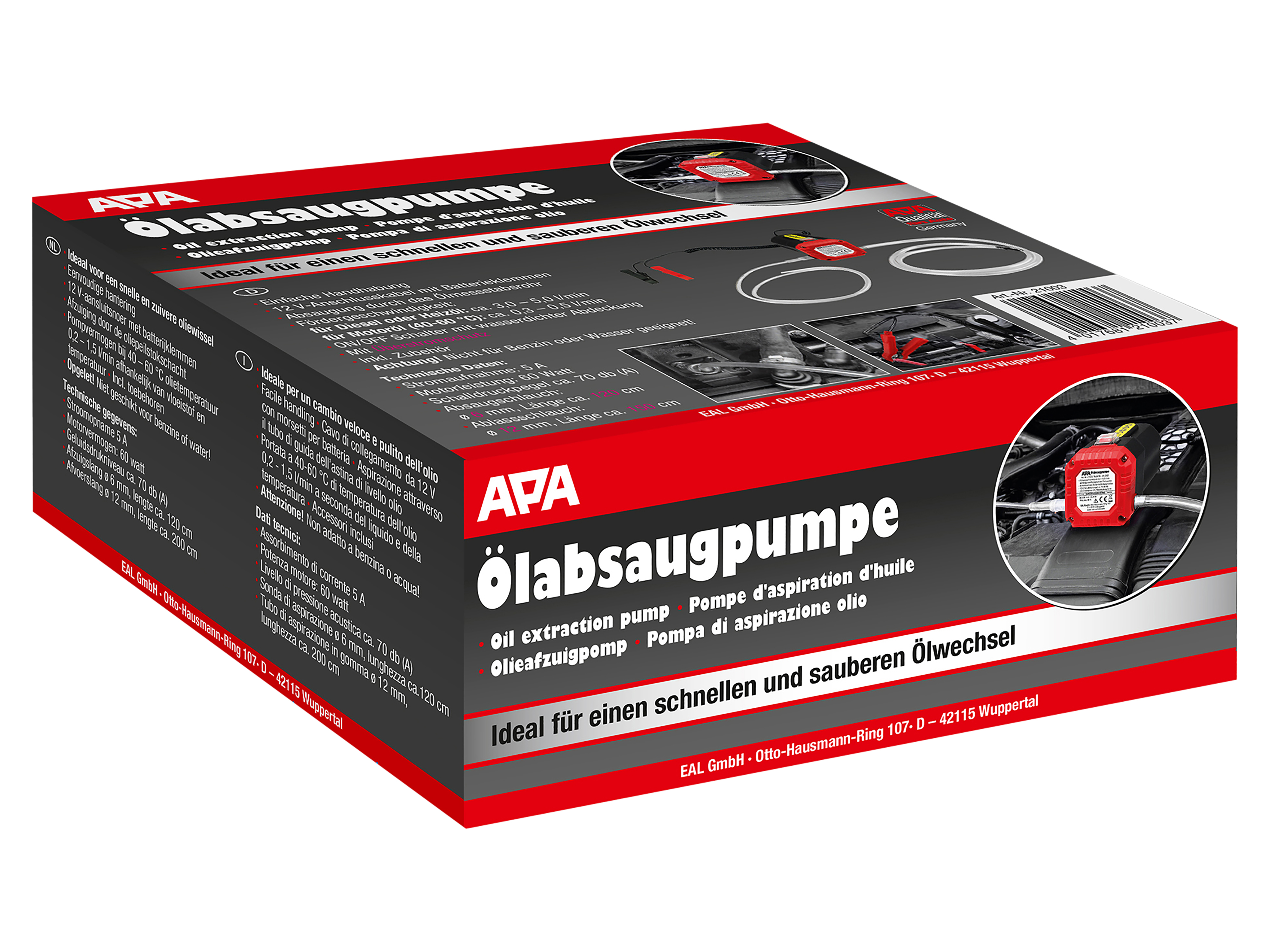 APA Ölabsaugpumpe, 21003, 12 V