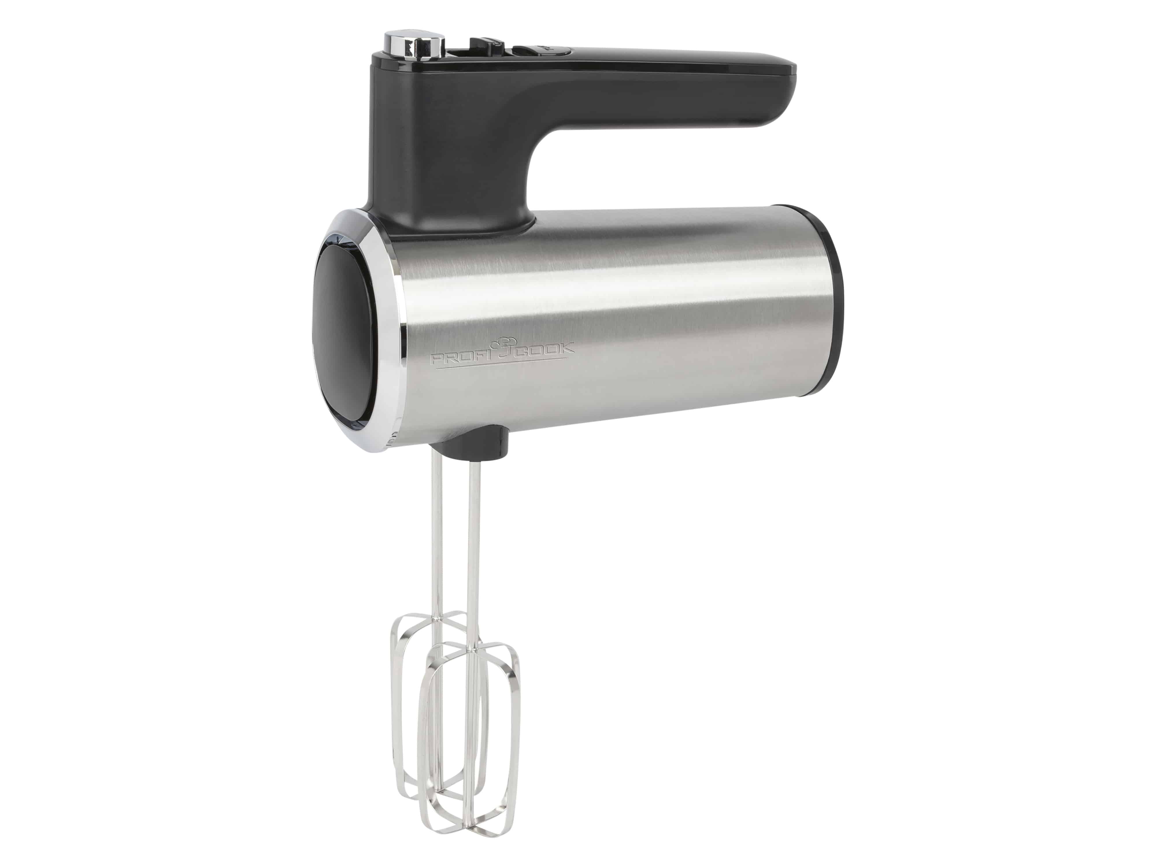 PROFICOOK Handmixer PC-HM 1335, Edelstahl-Design, Longlife-Motor, 400W