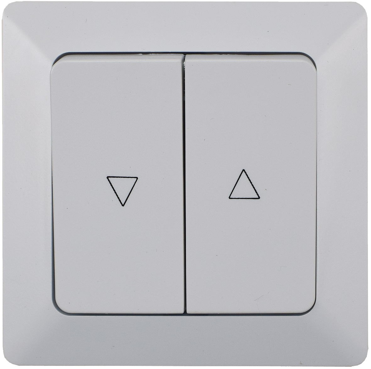 MILOS Jalousietaster 22777, UP, Hoch/Runter, weiß matt