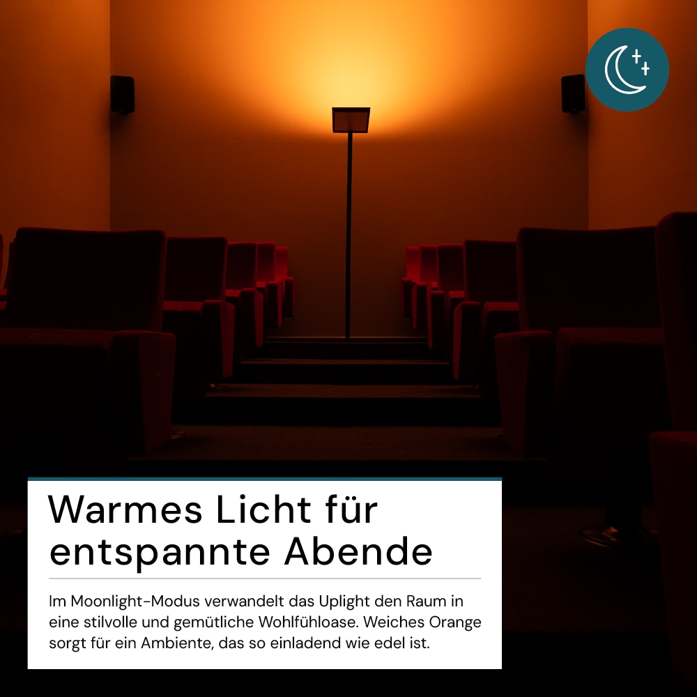 LUXULA LED-Büro-Stehleuchte, Up/Down, 100W, 4000K, EEK: F, 7000lm, IP20, dimmbar, weiß