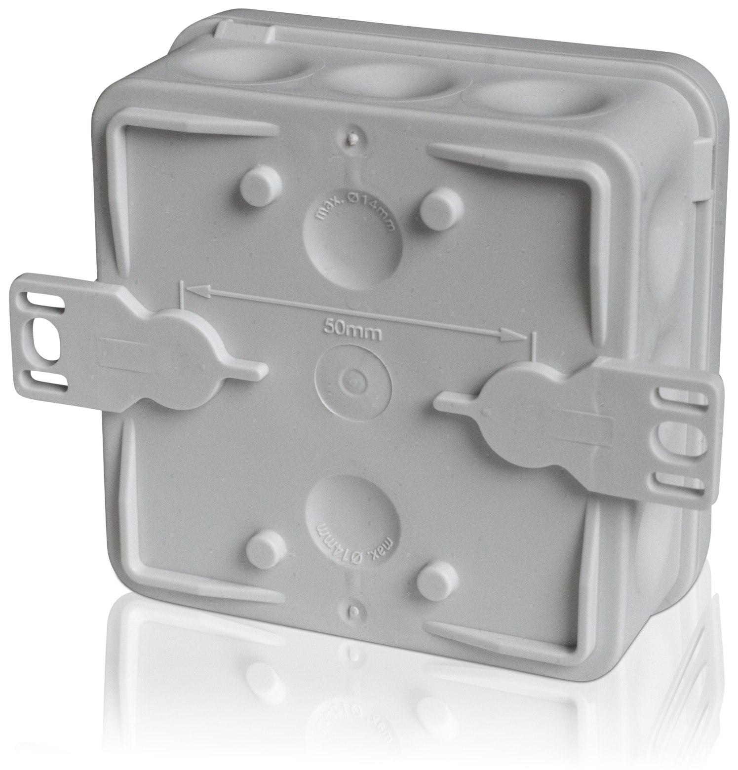 F-TRONIC Abzweigkasten E1200, 80x80x37 mm, grau