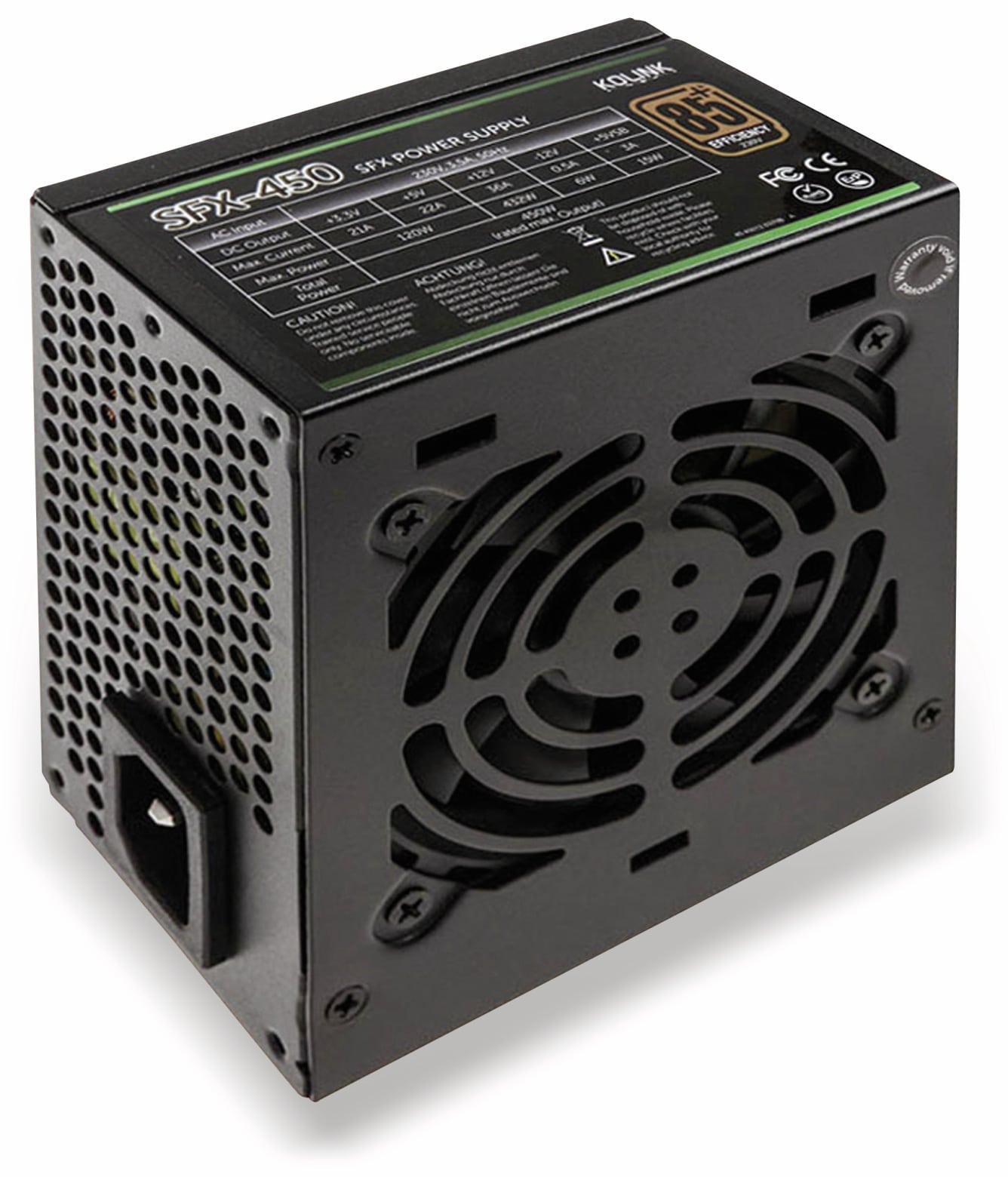 Kolink SFX Computer-Schaltnetzteil SFX-450 80 PLUS Bronze, 450W Kolink SFX Computer-Schaltnetzteil SFX-450 80 PLUS Bronze, 450W