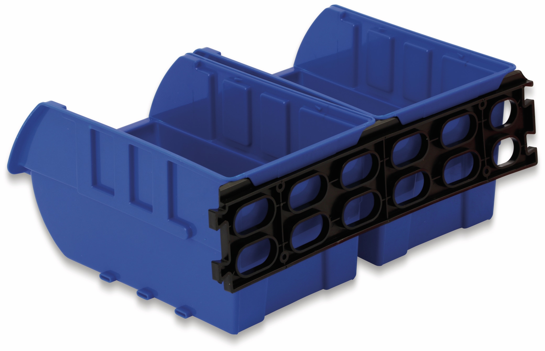 DAYTOOLS Stapelsichtbox RK-1031, 20-teilig, stapelbar, blau/rot DAYTOOLS Stapelsichtbox RK-1031, 20-teilig, stapelbar, blau/rot