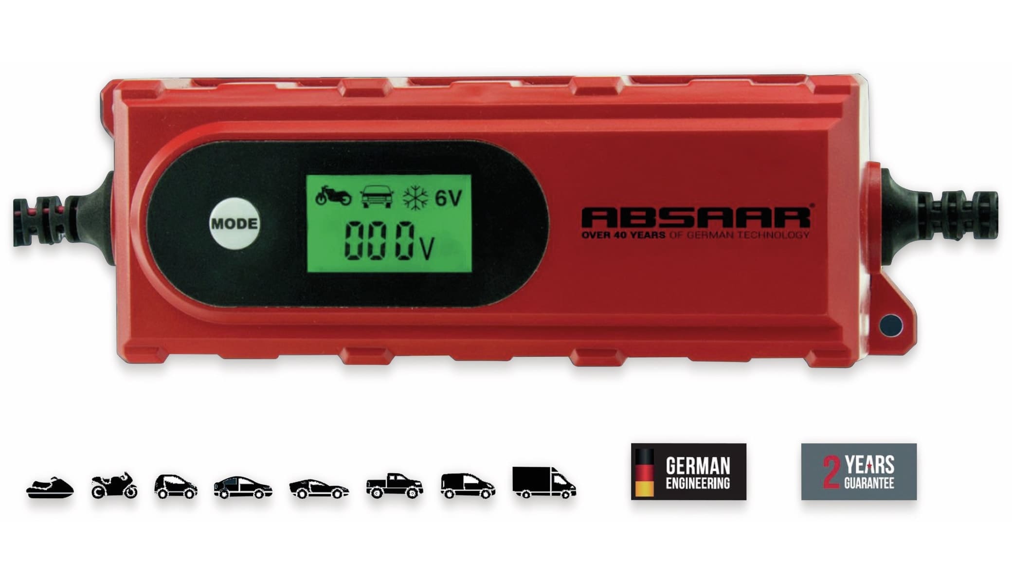 Absaar Batterie-Ladegerät 6/12 V-