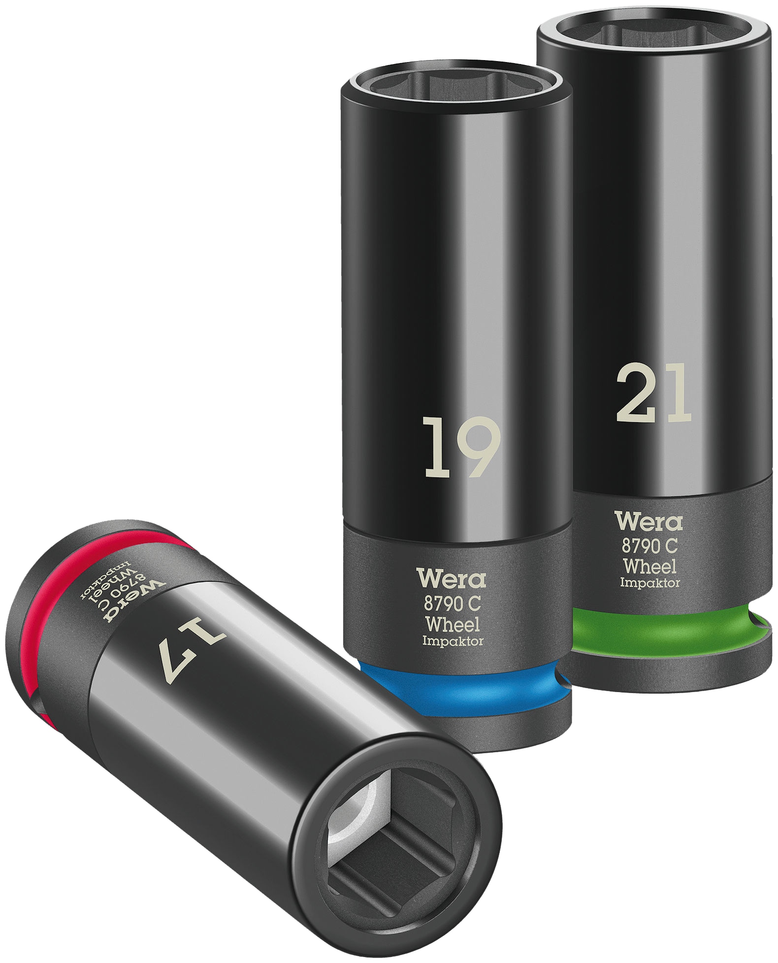 WERA Steckschlüsseleinsatz-Set, 05004595001, Wheel Impaktor C Set 1, 3-teilig