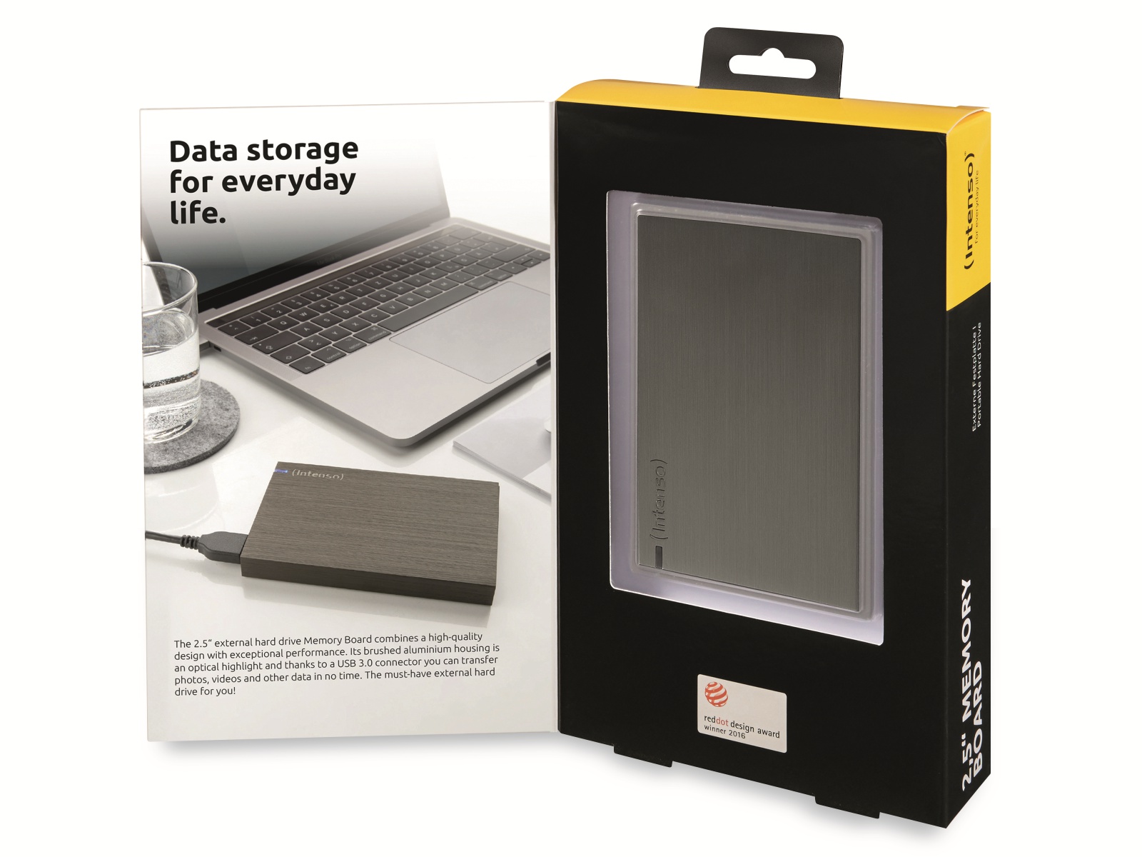 INTENSO USB 3.0 HDD Memory Board, 1 TB, 6,35 cm (2,5"), anthrazit INTENSO USB 3.0 HDD Memory Board, 1 TB, 6,35 cm (2,5"), anthrazit