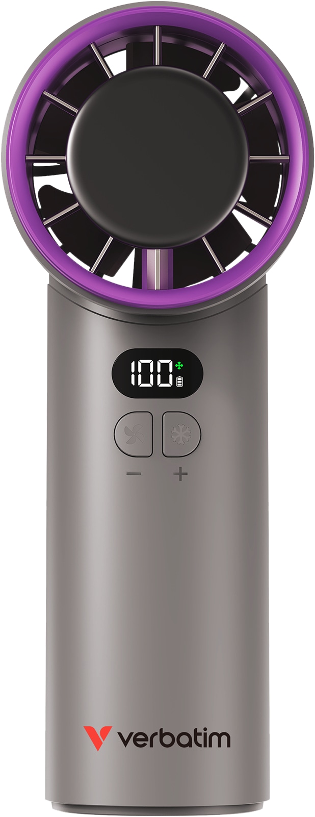 VERBATIM USB-Handventilator Cool'n'Go IceTouch grau/lila