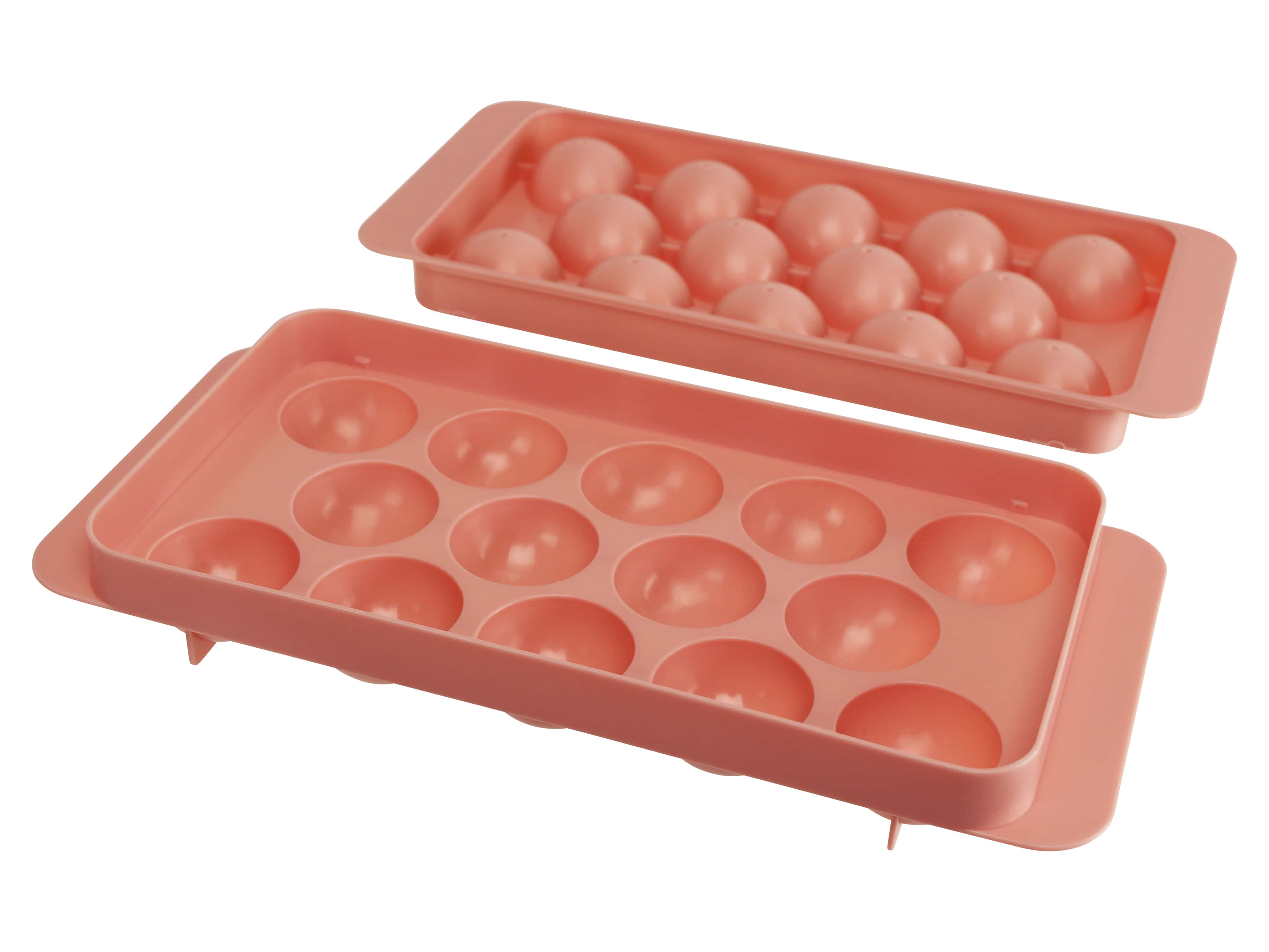 ALPINA Eiswürfelbehälter, Kugelform, rosafarbig