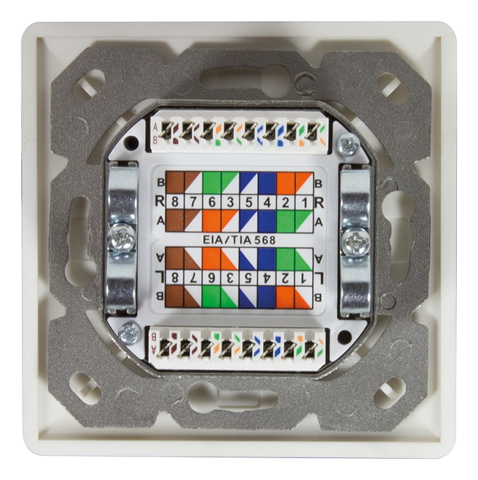 LOGILINK CAT.6 Anschlussdose NP0006A, 2x RJ45, UP+AP LOGILINK CAT.6 Anschlussdose NP0006A, 2x RJ45, UP+AP