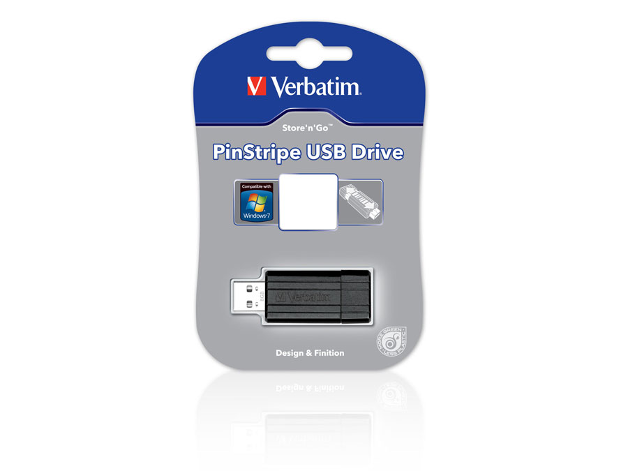 VERBATIM USB-Speicherstick PinStripe, 16GB