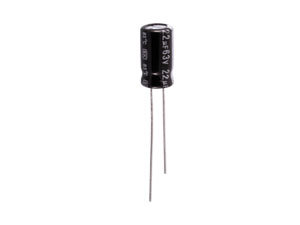JAMICON Elko 22µF, 63V, radial, RM 2,5 JAMICON Elektrolytkondensator, 22µF, 63V