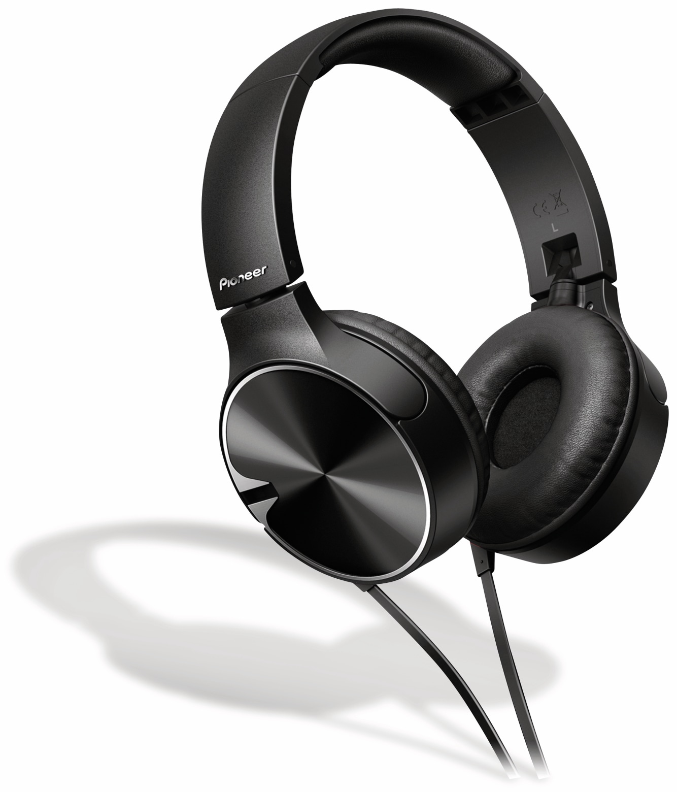 Pioneer On-Ear Kopfhörer SE-MJ722T, schwarz, Mikrofon