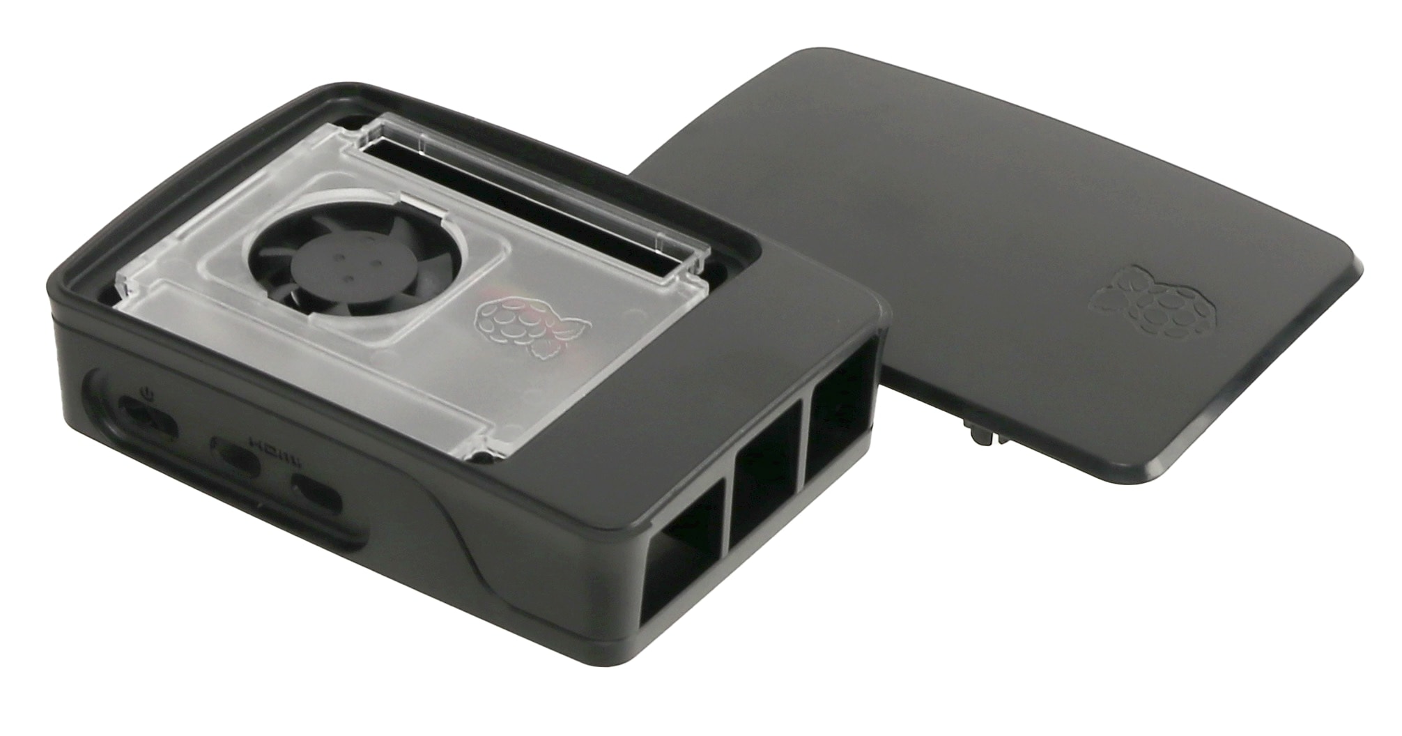 RASPBERRY PI 5 Gehäuse, schwarz/grau
