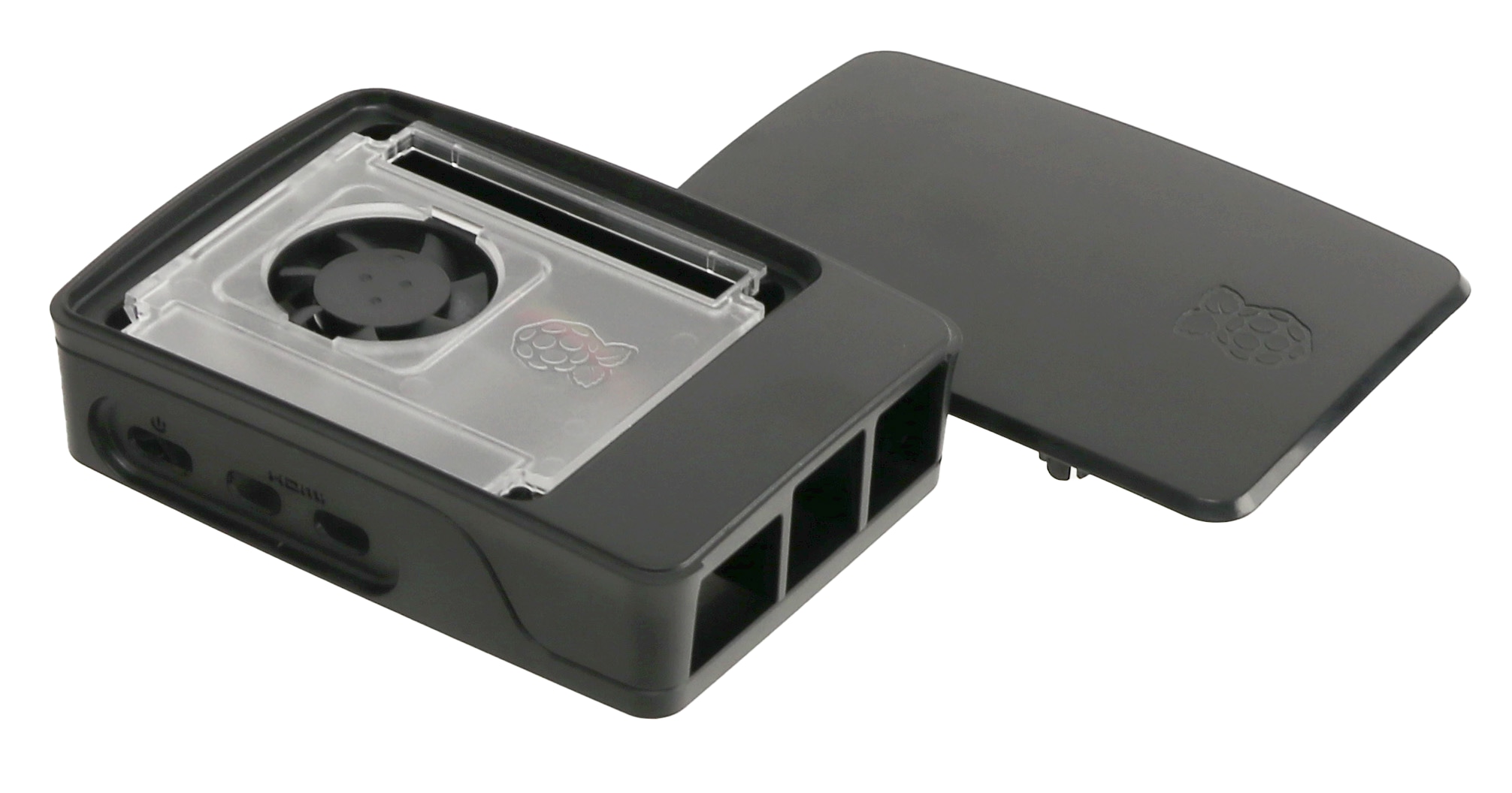 RASPBERRY PI 5 Gehäuse, schwarz/grau