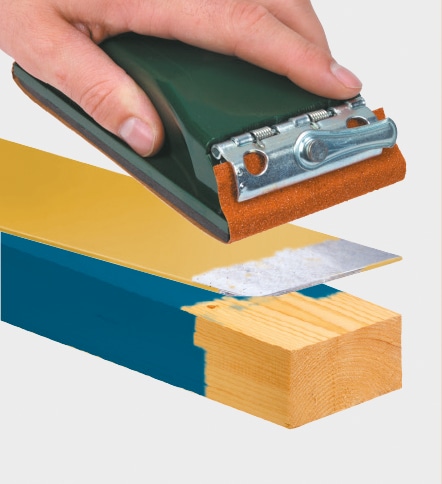 KWB Handschleifer-Set, 485170, Handschleifer & 50 Schleifstreifen