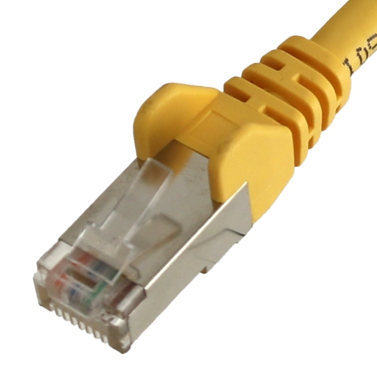 CAT.5E Patchkabel, 3 m, gelb, F/UTP CAT.5E Patchkabel, 1 m, gelb, UTP