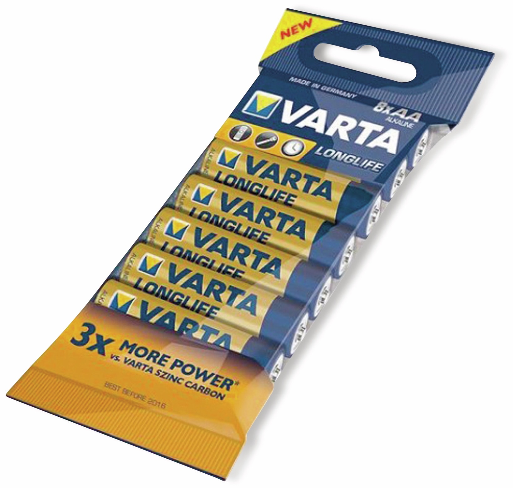 VARTA Mignon-Batterie LONGLIFE, 8St.