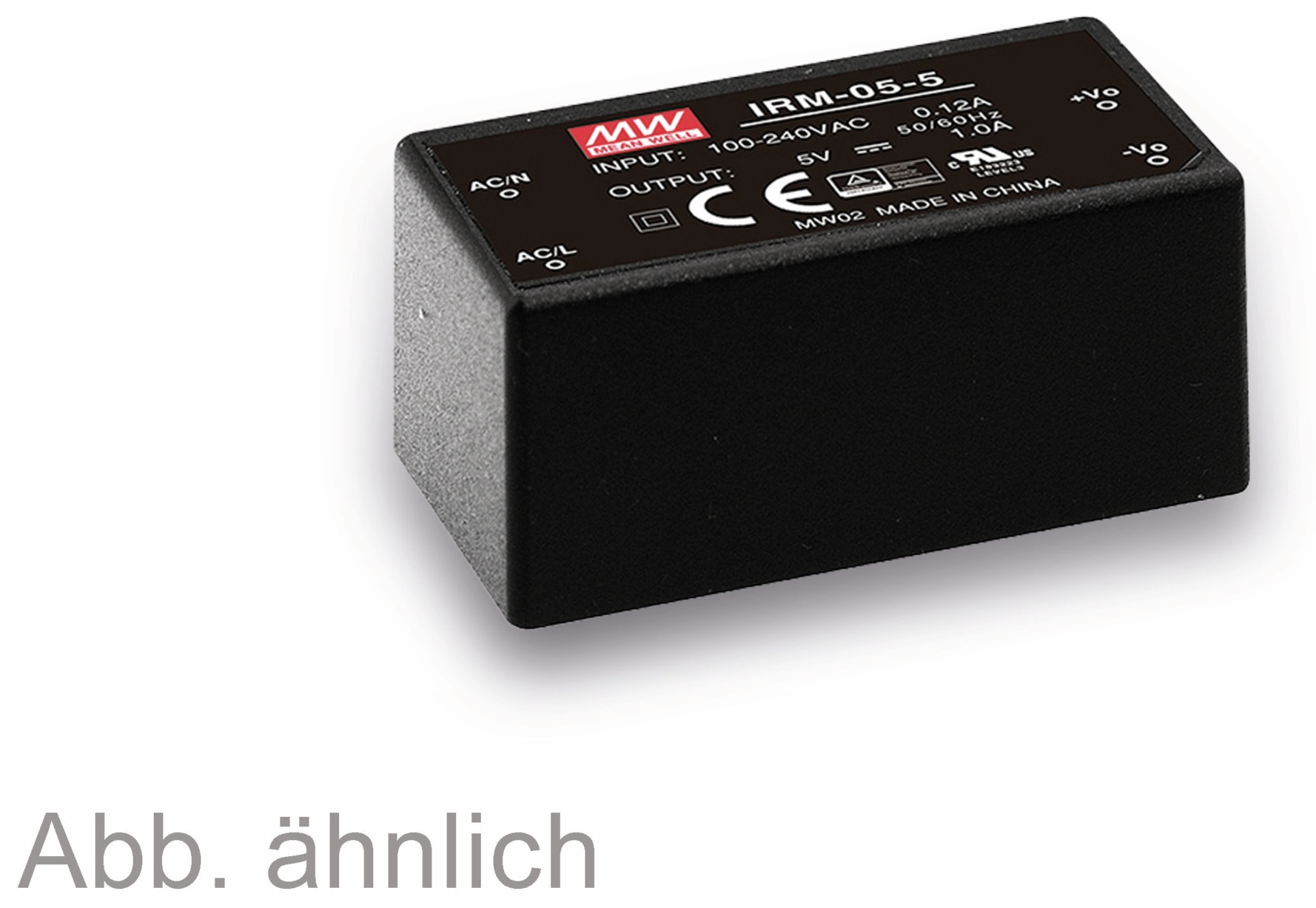 MEAN WELL AC/DC-Printnetzteil IRM-05-12, 12 V-/0,42 A, 5 W MEAN WELL AC/DC-Printnetzteil IRM-05-12, 12 V-/0,42 A, 5 W
