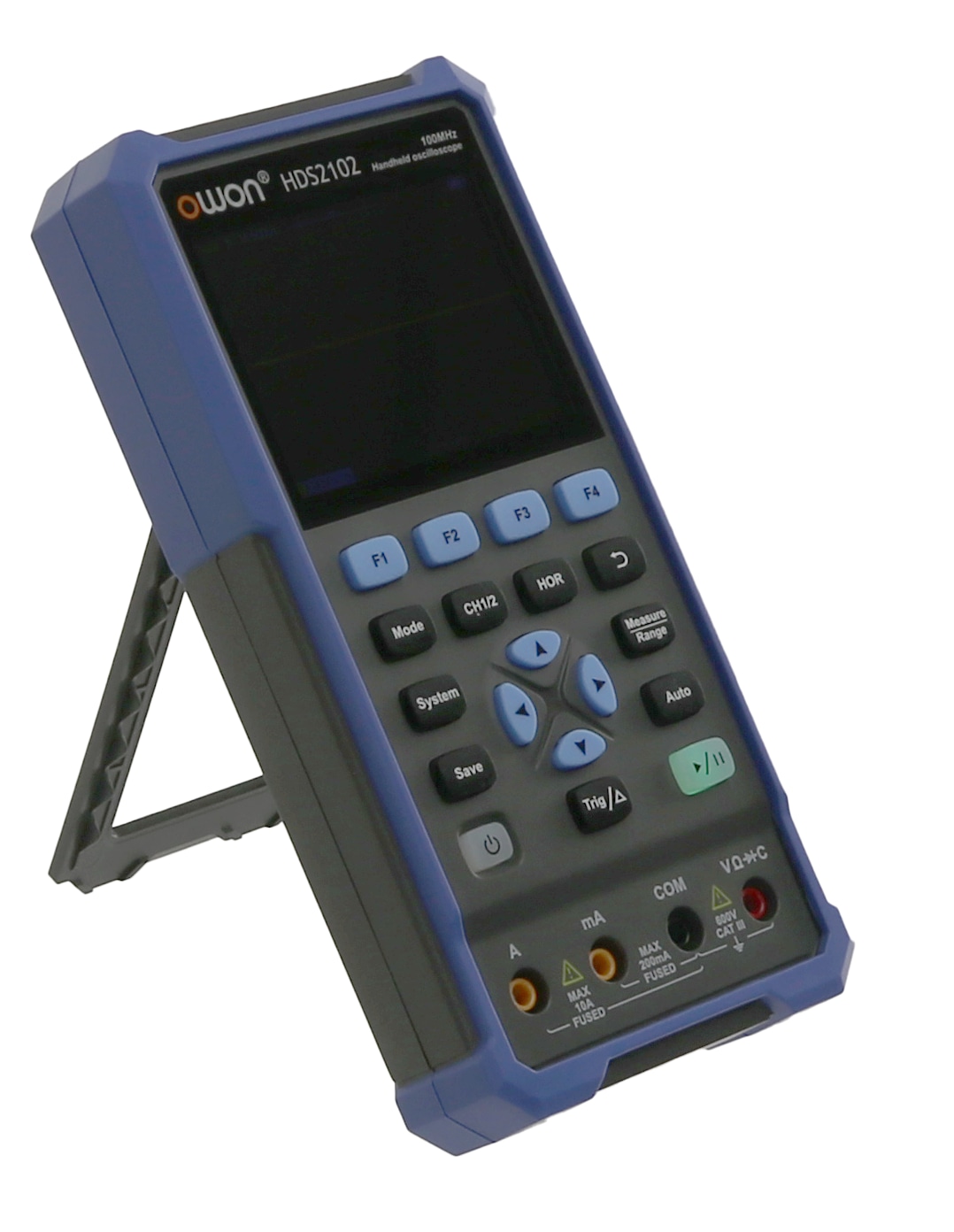 OWON LCD-Oszilloskop mit Multimeter, HDS2102, 2-Kanal, 100 MHz