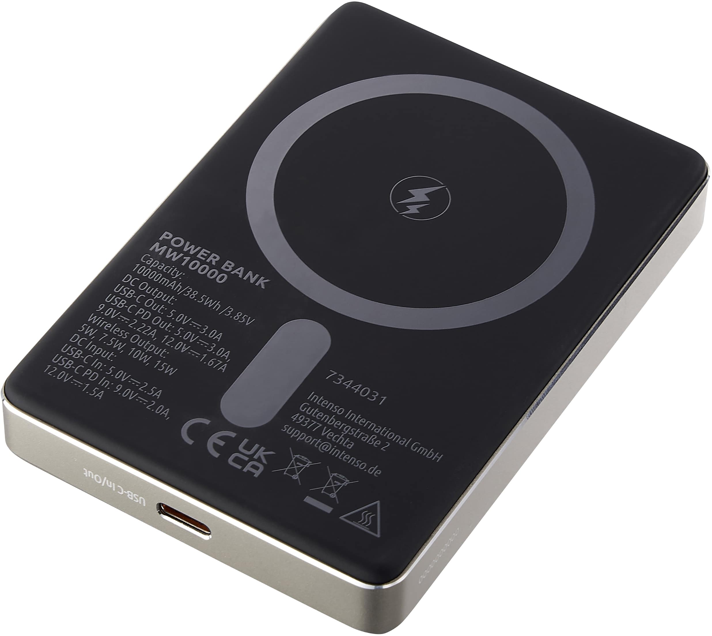 INTENSO Powerbank Magnetic Wireless, MW 10000, champange