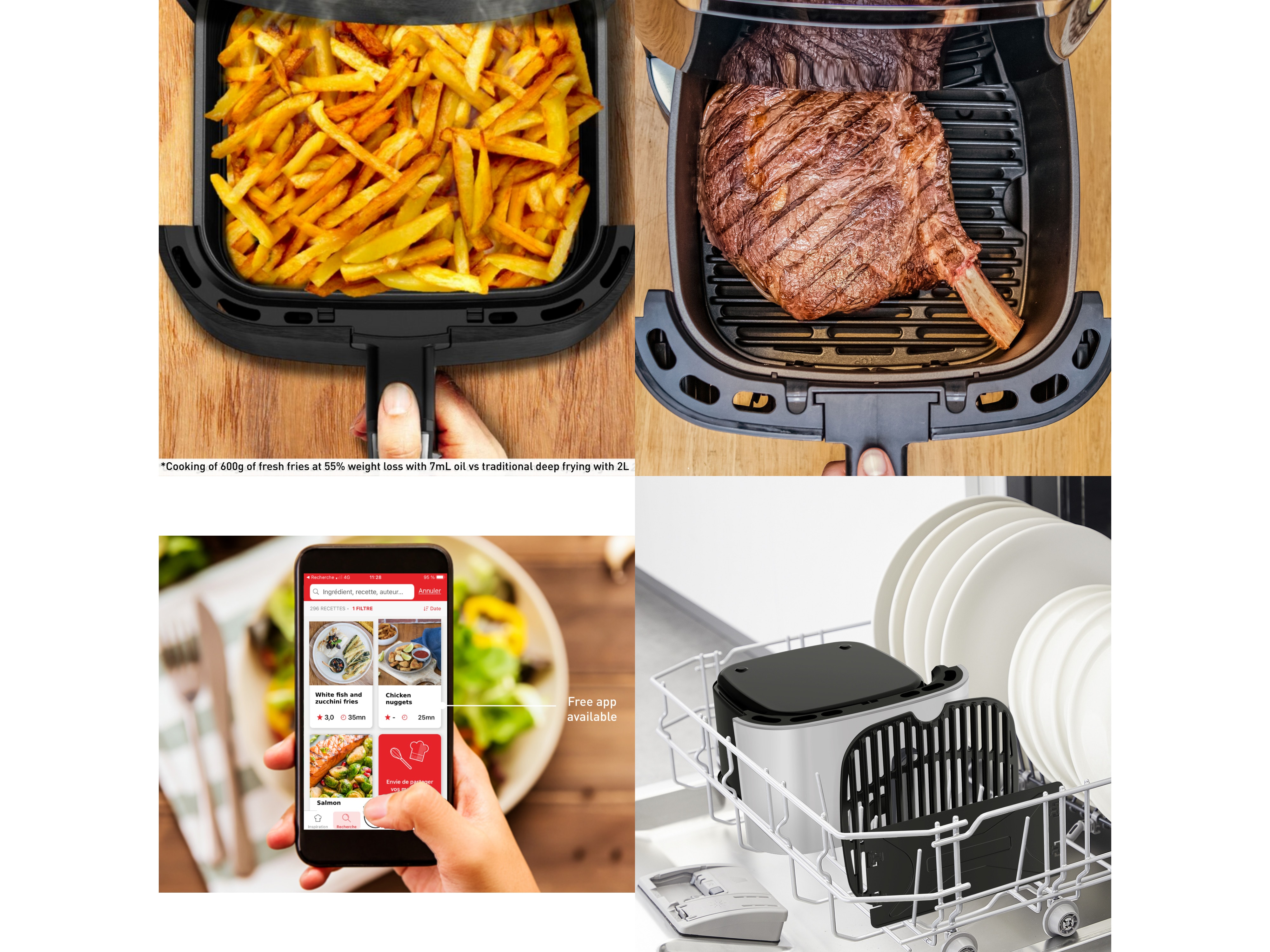 TEFAL Heißluftfritteuse Easy Fry & Grill, EY8014 XXL, 2 Zonen, 6,5 L, 1830W TEFAL Heißluftfritteuse Easy Fry & Grill, EY8014 XXL, 2 Zonen, 6,5 L, 1830W