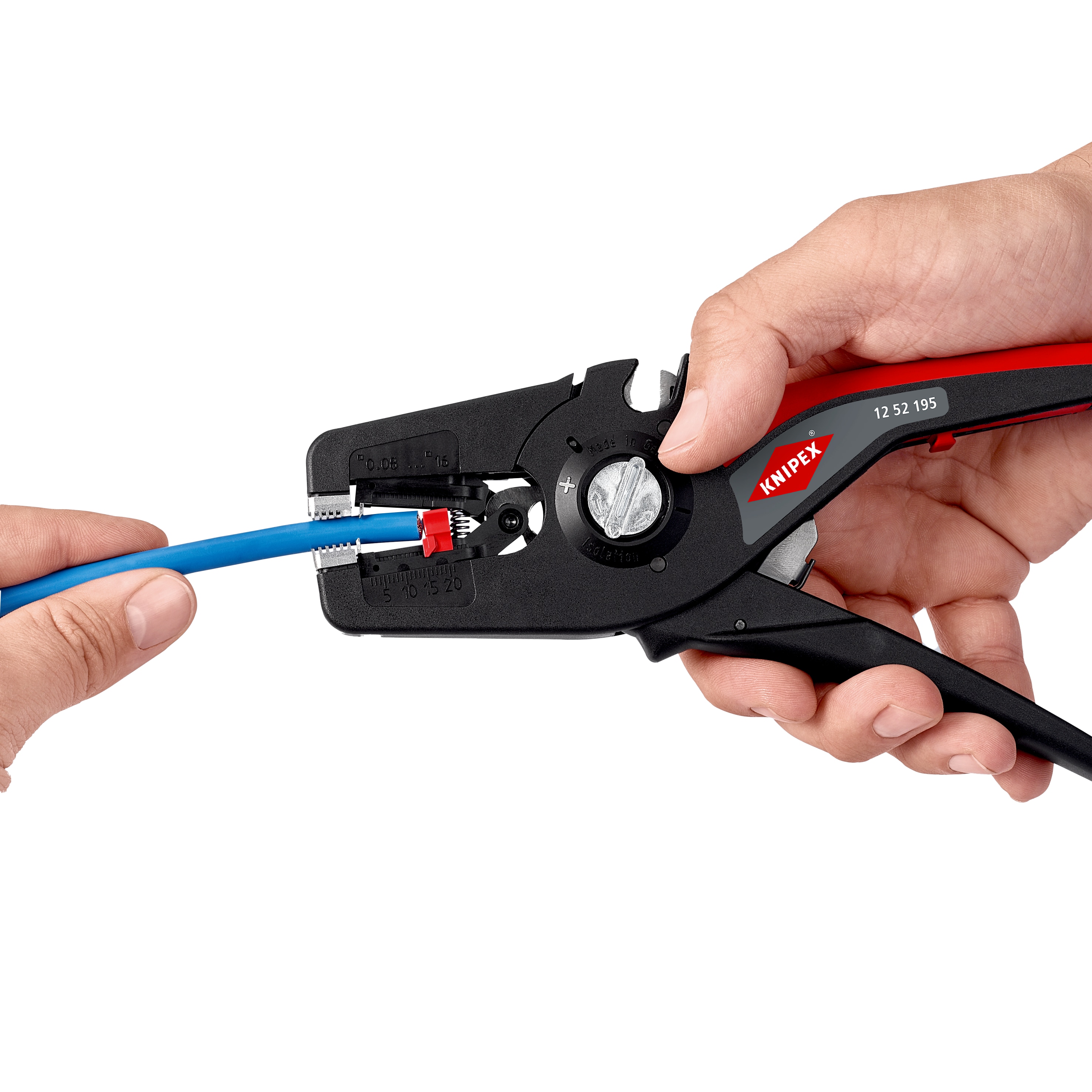 KNIPEX Automatische Abisolierzange PreciStrip16, 12 52 195 SB