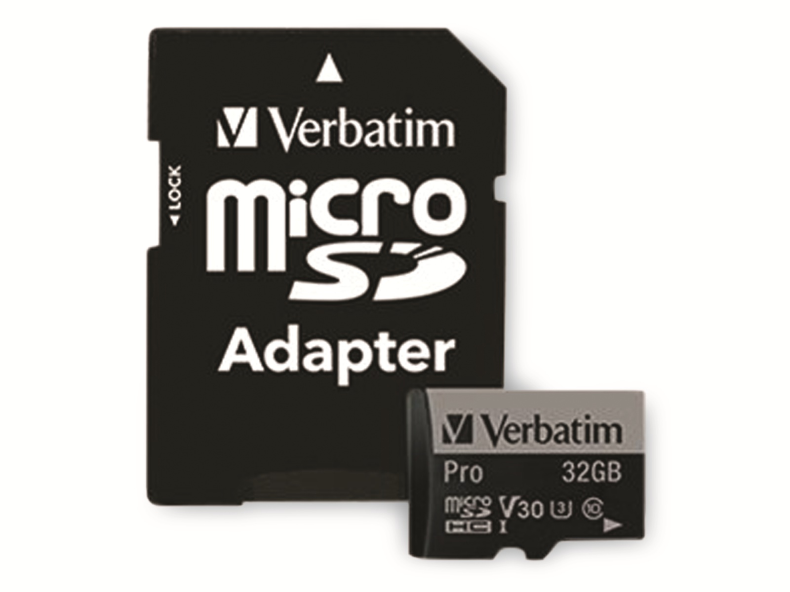 VERBATIM MicroSD-Card Pro, U3, 4K, 32 GB