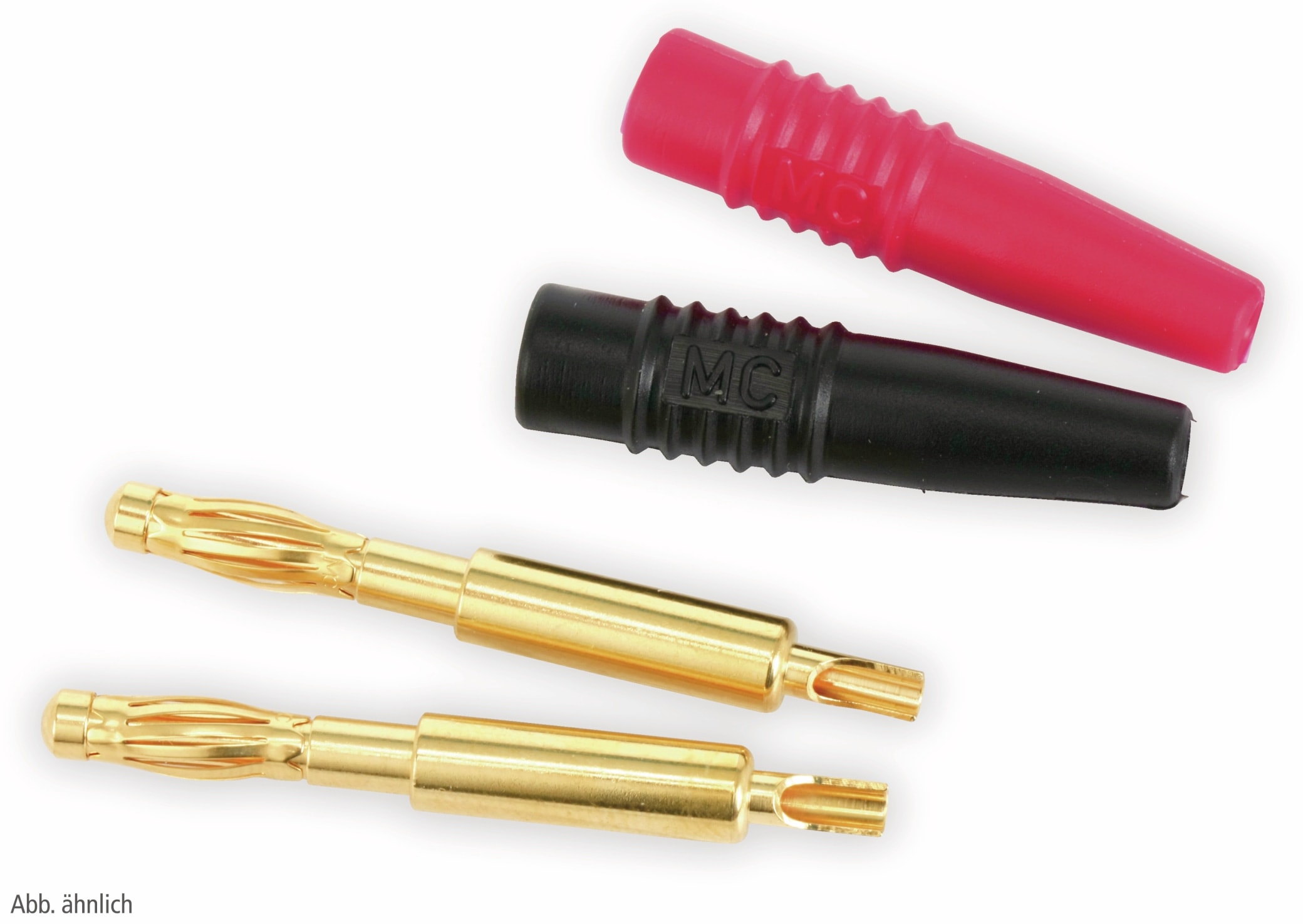 Büschelstecker-Set, 4 mm, rot/schwarz Büschelstecker-Set, 4 mm, rot/schwarz