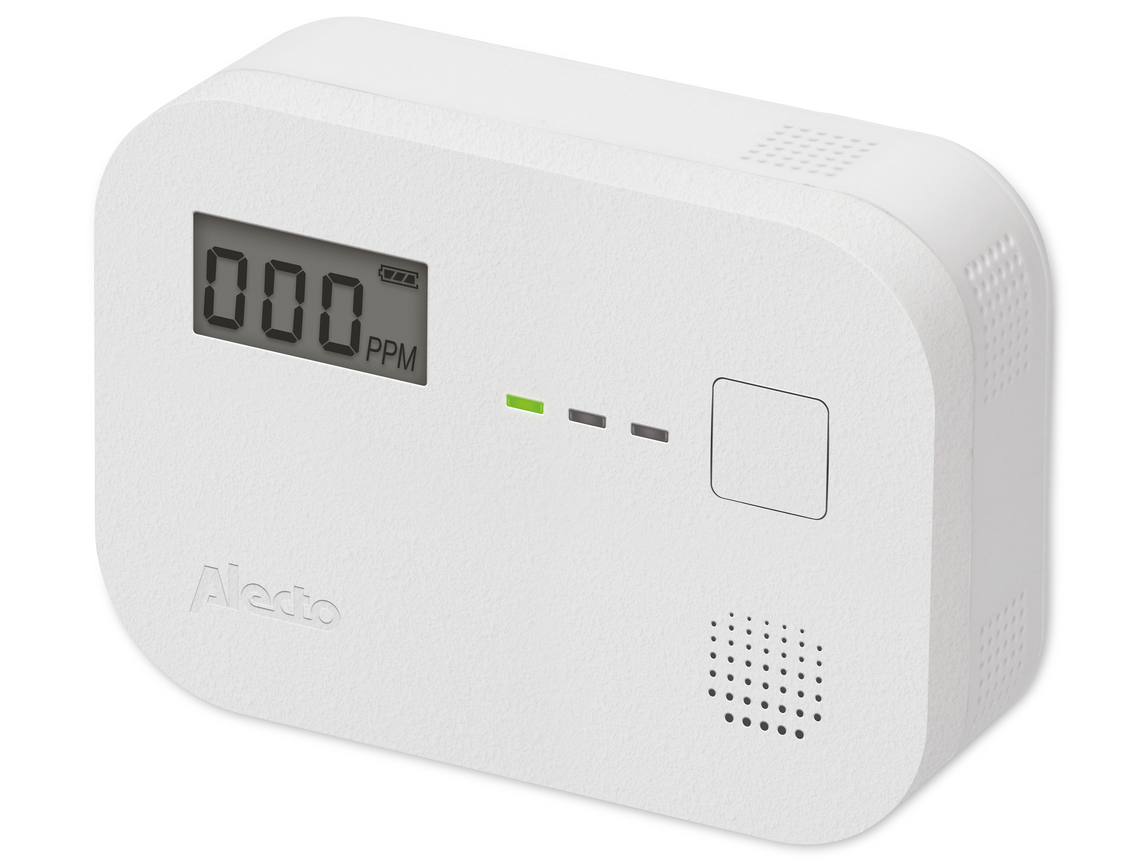 ALECTO Kohlenmonoxid-Melder COA3910, mit LED-Anzeige, weiß