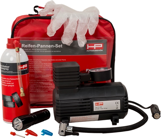 HP AUTOZUBEHÖR Reifenpannen-Set 10257, mit Spray