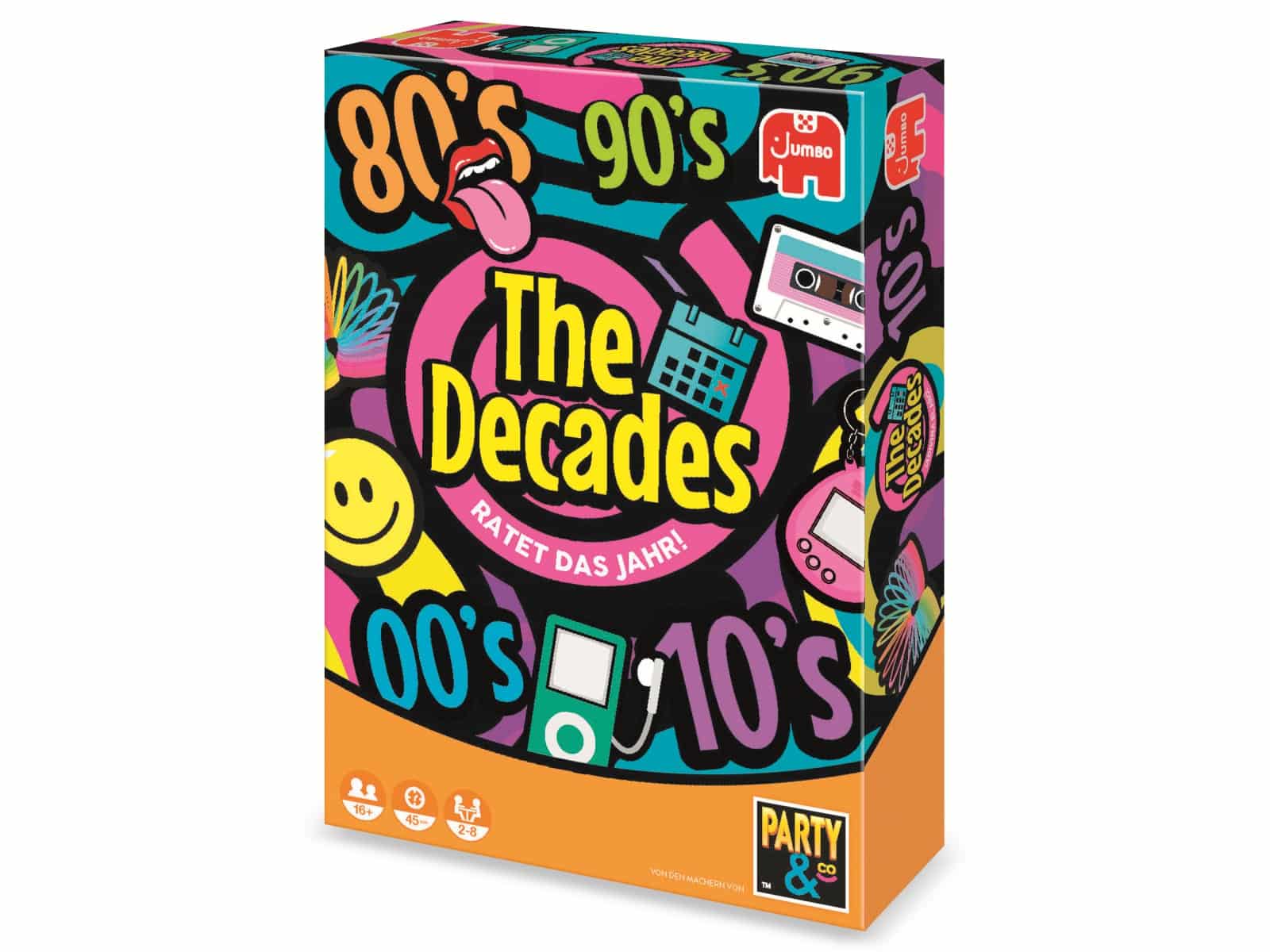 JUMBO Spiele Partyspiel, 19830, The Decades JUMBO Spiele Partyspiel, 19830, The Decades