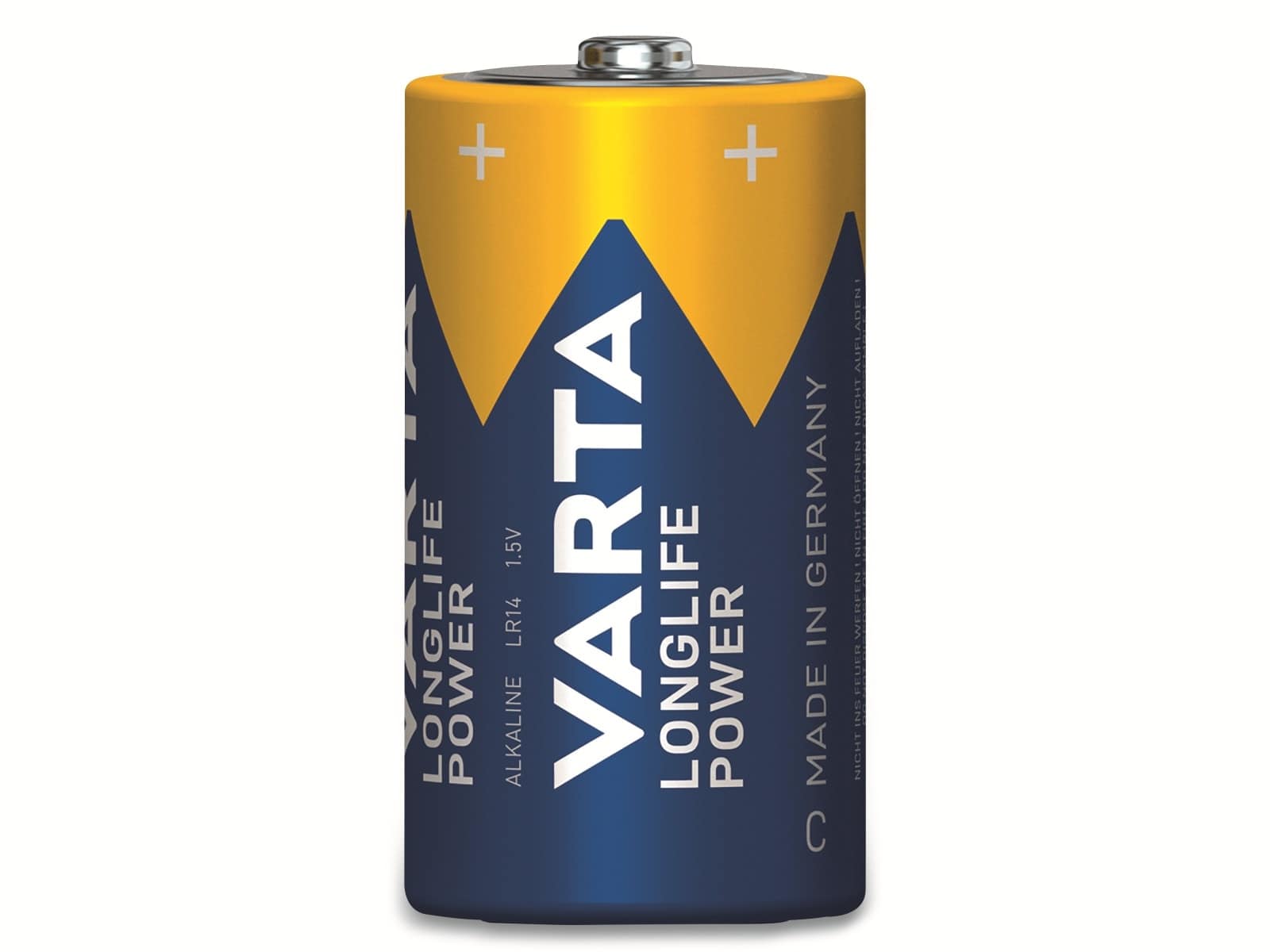 VARTA Batterie Alkaline, Baby, C, LR14, 1.5V, Longlife Power, 4 Stück