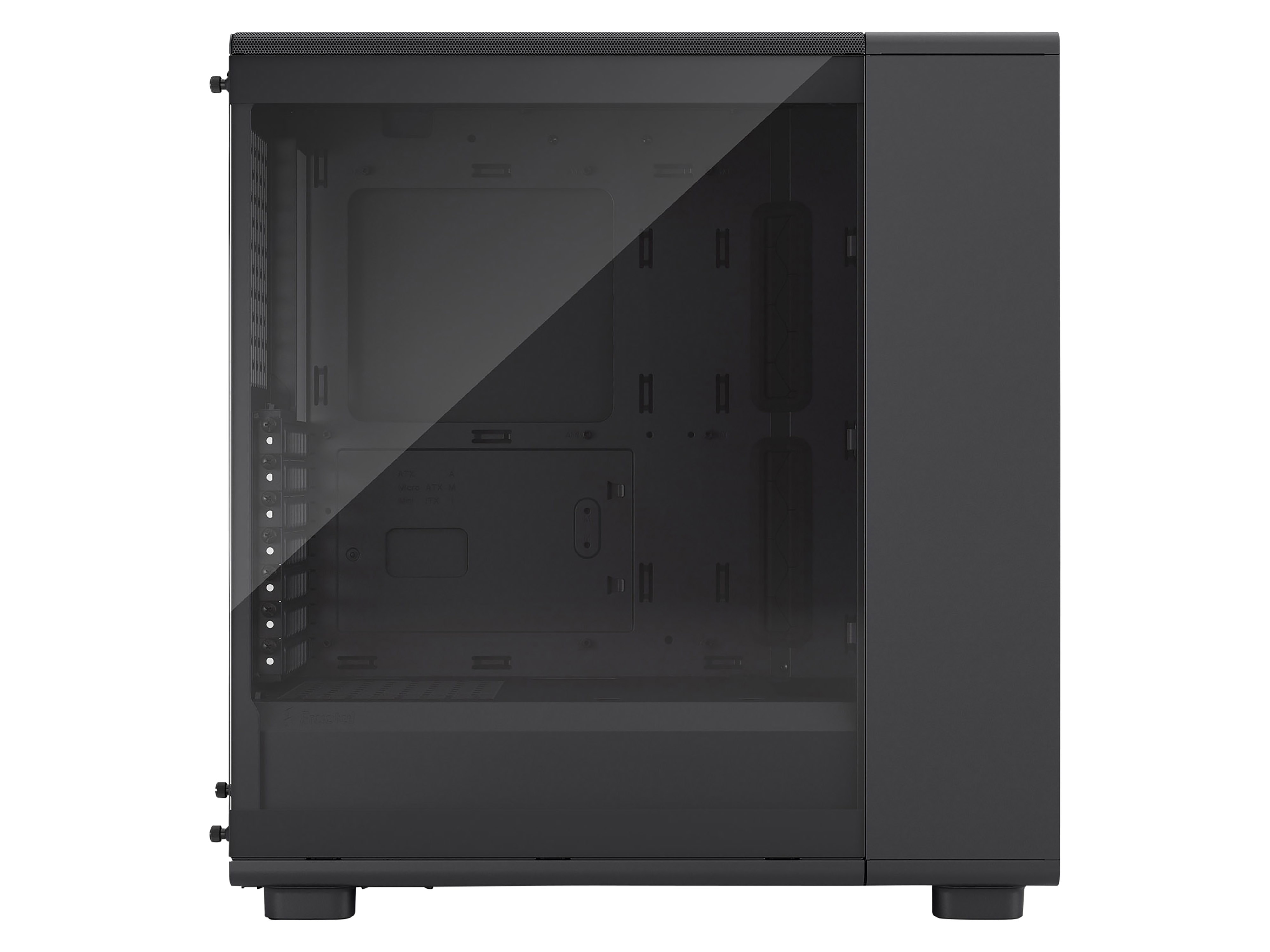 FRACTAL Midi Tower Design Epoch Black TG RGB Light