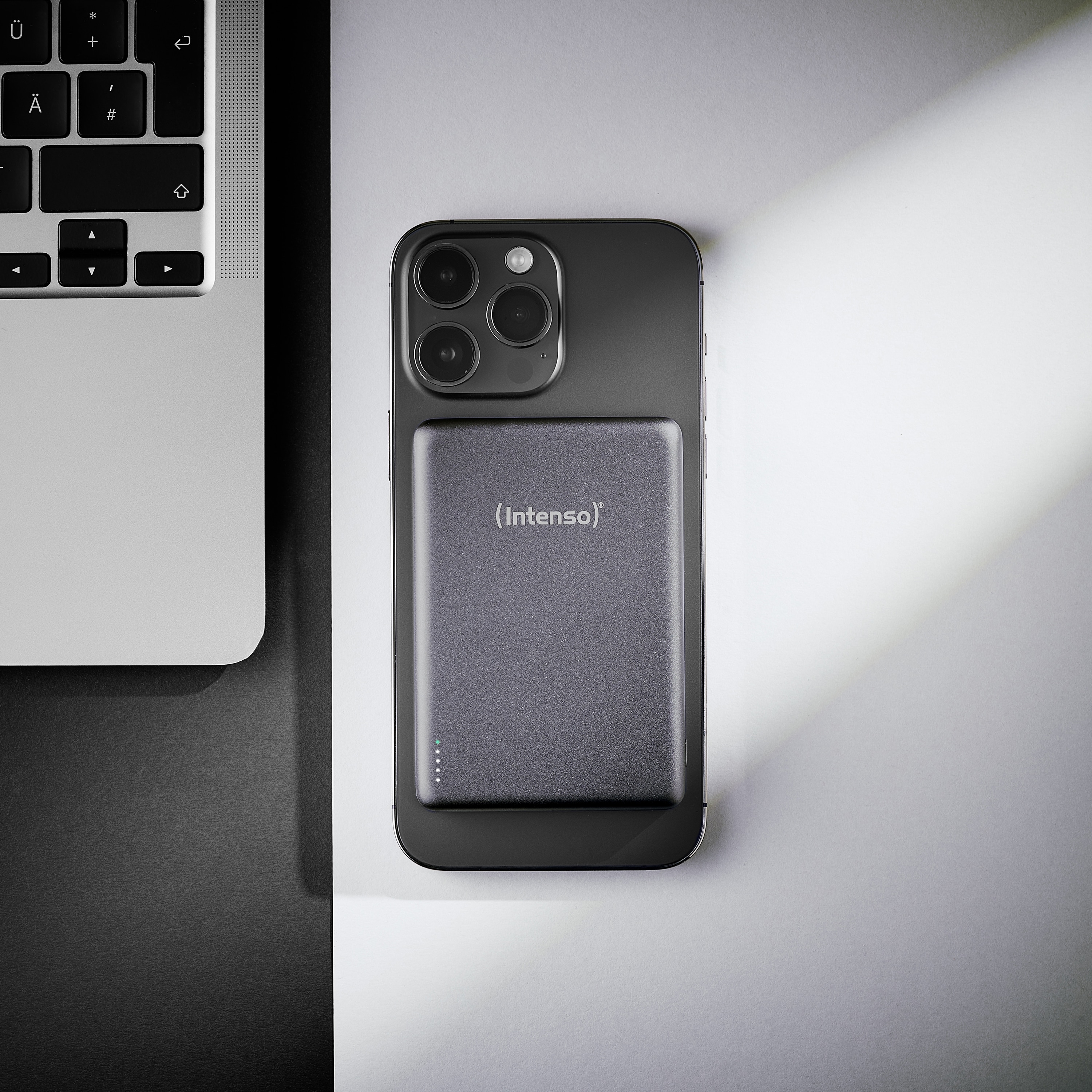 INTENSO Powerbank Magnetic Wireless, MW 10000, grau