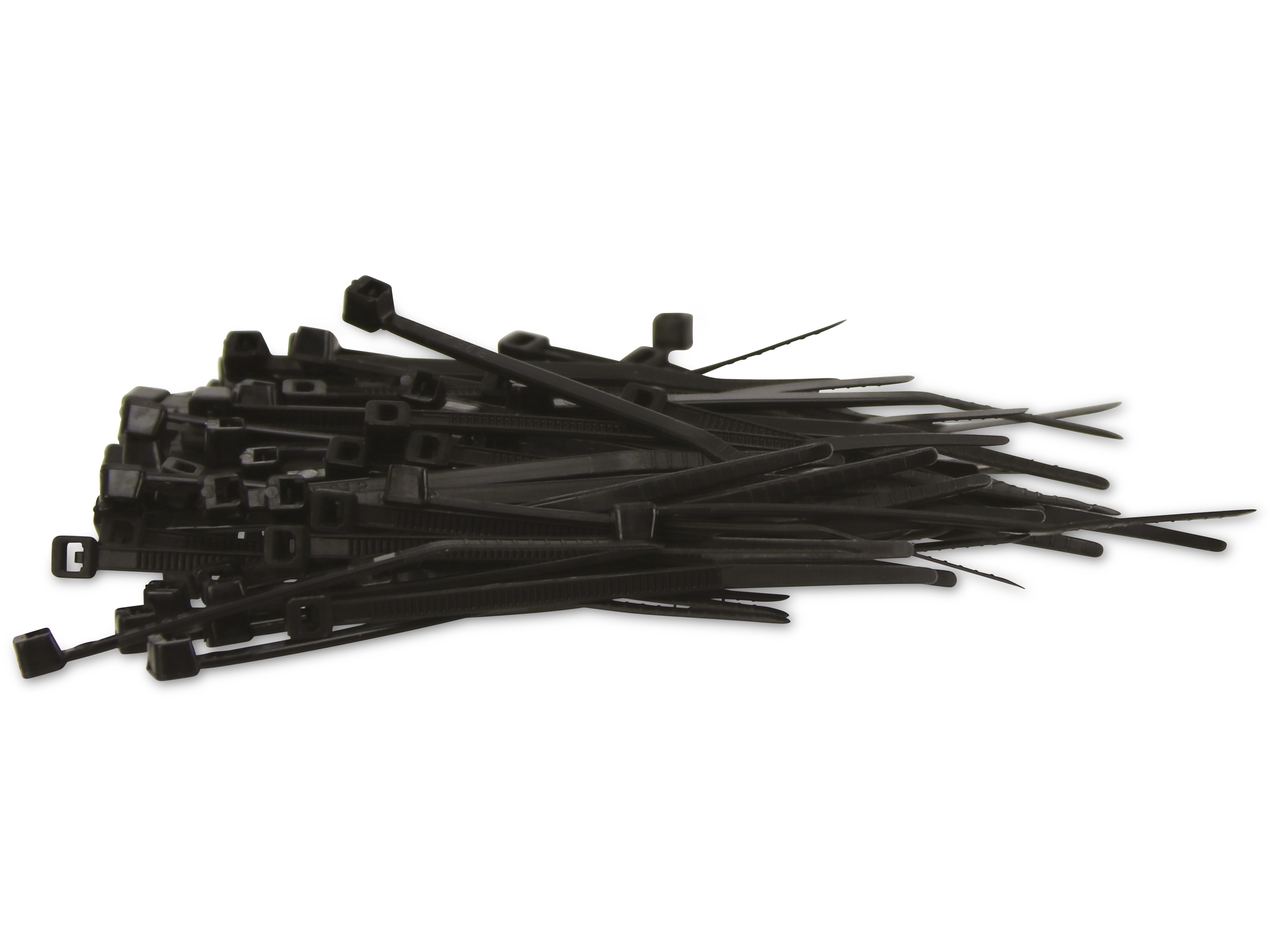 KSS Kabelbinder-Sortiment Polyamid 6.6, schwarz, 63,7x2,4, UV-beständig, 100 Stück