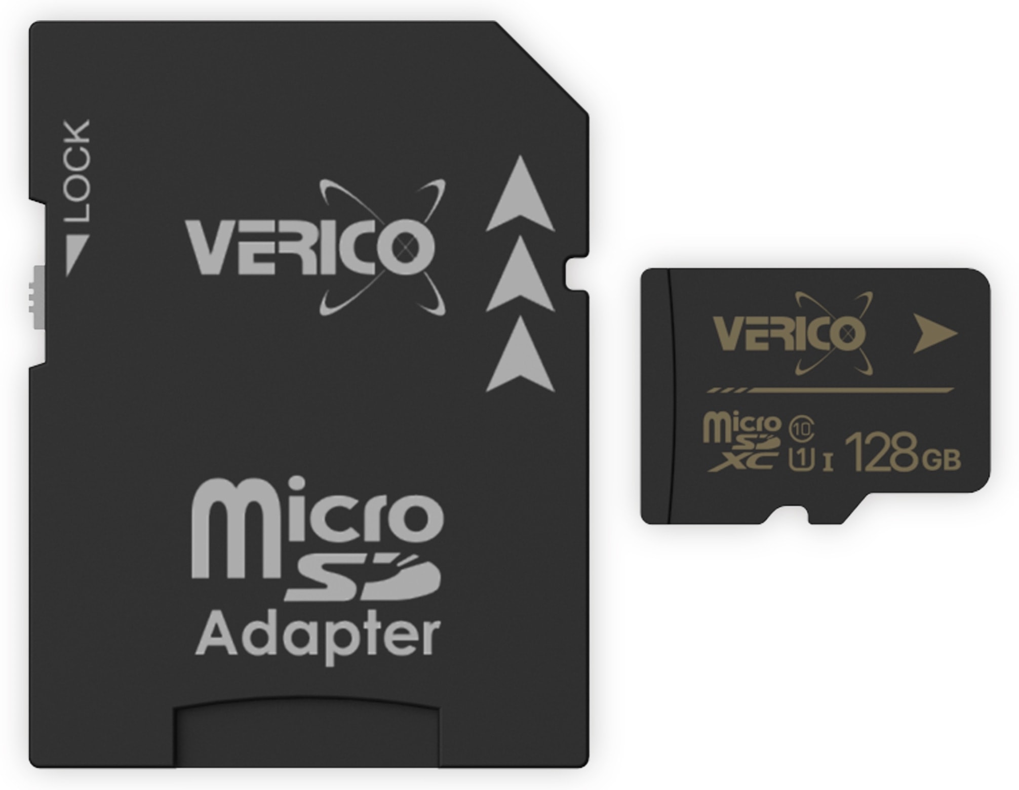 VERICO microSDXC Speicherkarte 128GB, Class 10, UHS-I, mit Adapter VERICO microSDXC Speicherkarte 128GB, Class 10, UHS-I, mit Adapter
