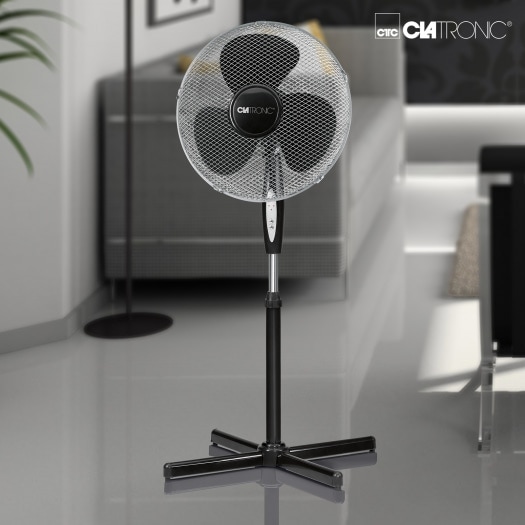 CLATRONIC Standventilator VL 3741 S, ca. Ø 40cm, mit FB, schwarz, 45 W CLATRONIC Standventilator VL 3741 S, ca. Ø 40cm, mit FB, schwarz, 45 W