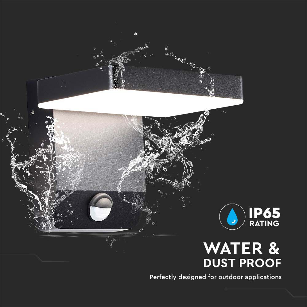 V-TAC LED-Fluter VT-11020S, EEK: E, 17 W, 2580 lm, 4000 K, Bewegungssensor, schwarz V-TAC LED-Fluter VT-11020S, EEK: E, 17 W, 2580 lm, 4000 K, Sensor, schwarz