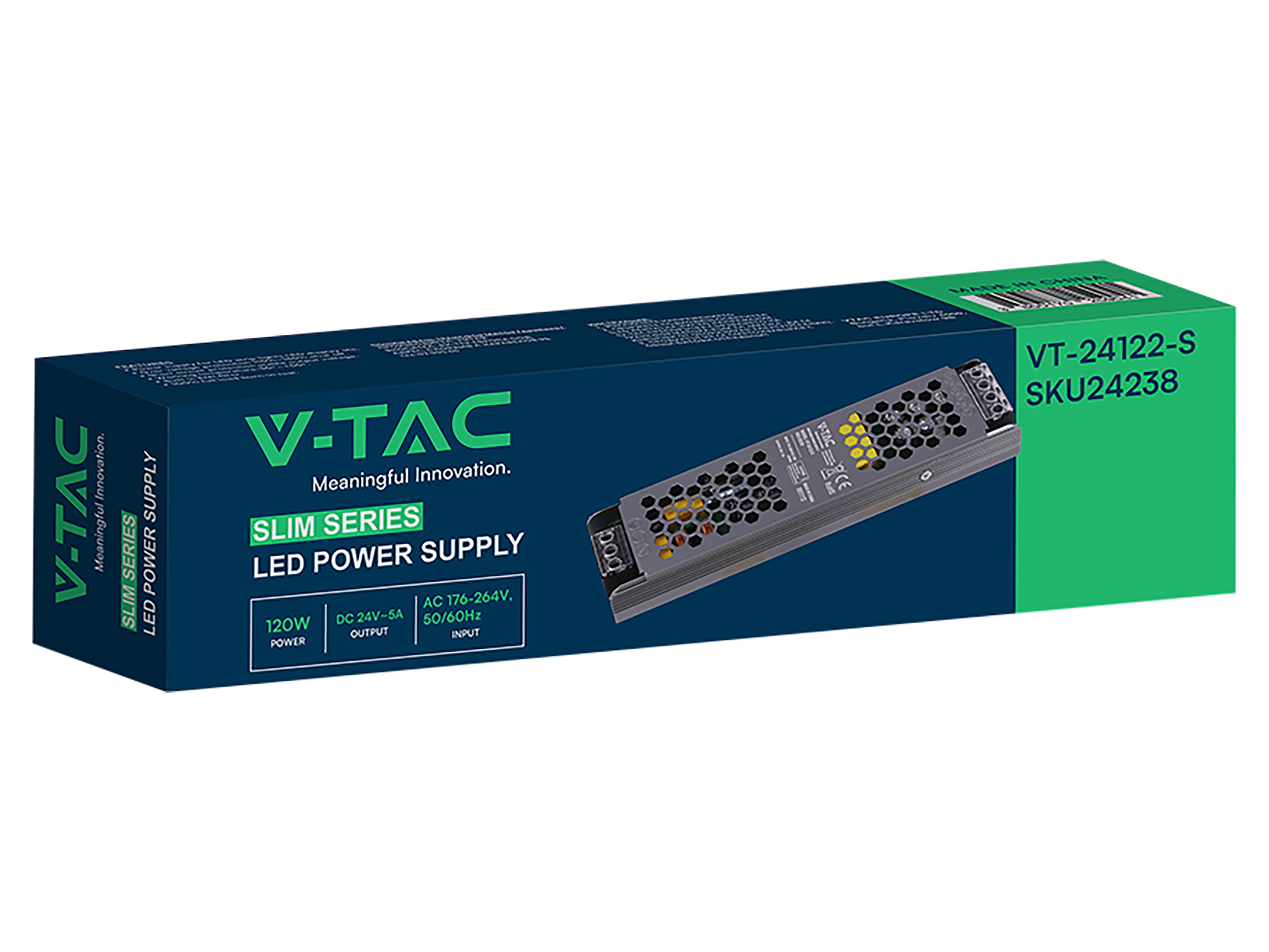 V-TAC Schaltnetzteil, VT-24238, 24V/5,0A, 120W, IP20 V-TAC Schaltnetzteil, VT-24238, 24V/5,0A, 120W, IP20