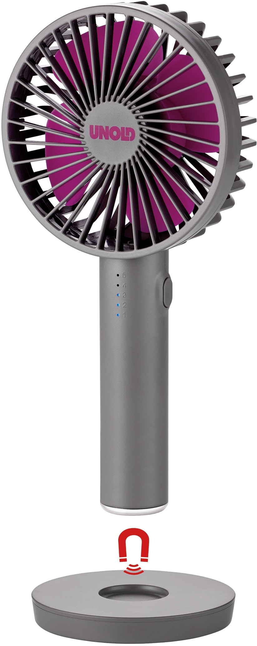 UNOLD USB-Handventilator 86620, Breezy ll, anthrazit