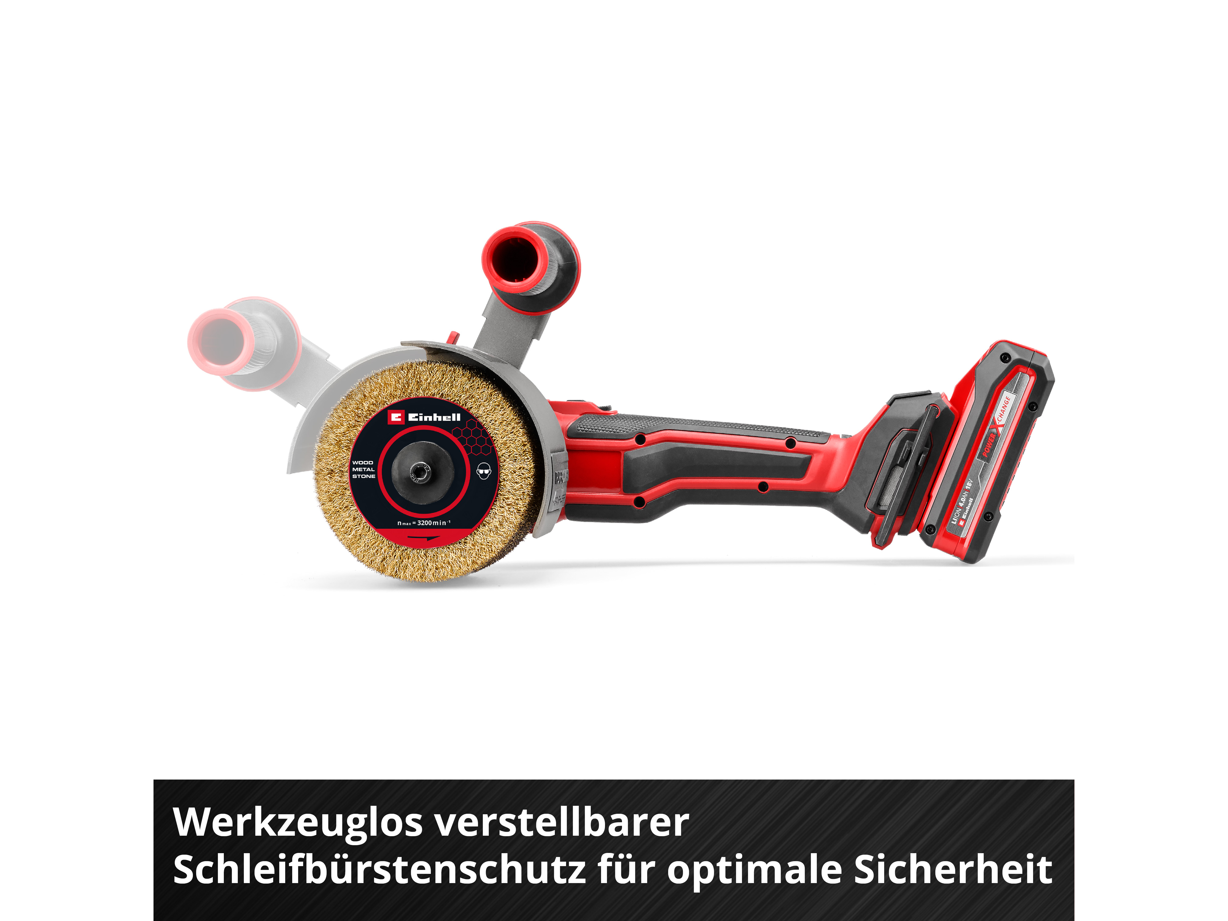 EINHELL PROFESSIONAL Akku-Bürstenschleifer TP-BR 18/32 Li BL, 4468000, Solo