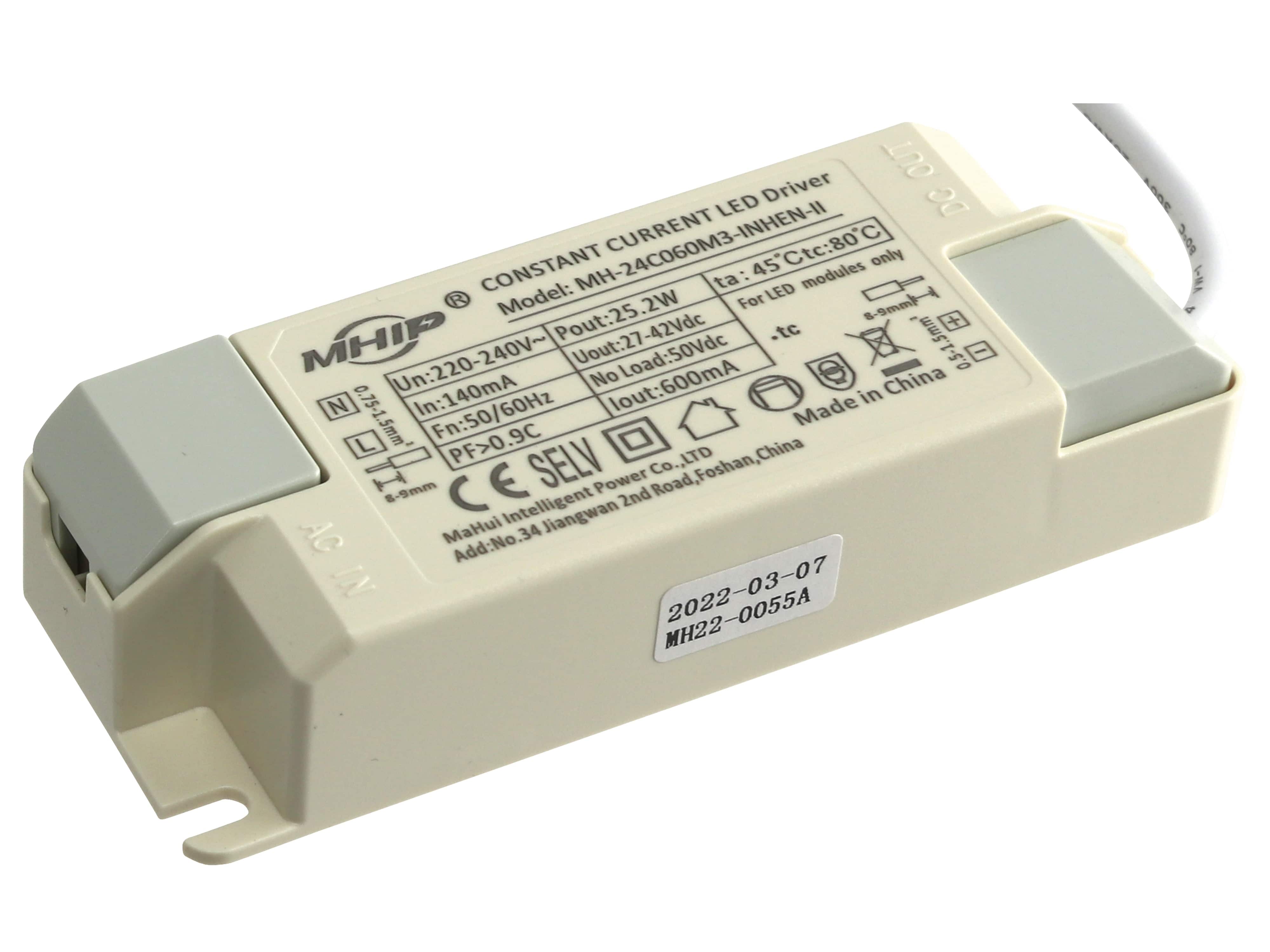 MHIP LED-Schaltnetzteil MH-42C085M3, 42,5 W MHIP LED-Schaltnetzteil MH-42C085M3, 42,5 W
