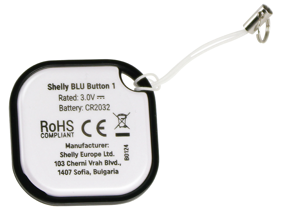 SHELLY Bluetooth Schalter u. Dimmer Blu Button1, Plug&Play, perlmut SHELLY Bluetooth Schalter u. Dimmer Blu Button1, Plug&Play, weiß