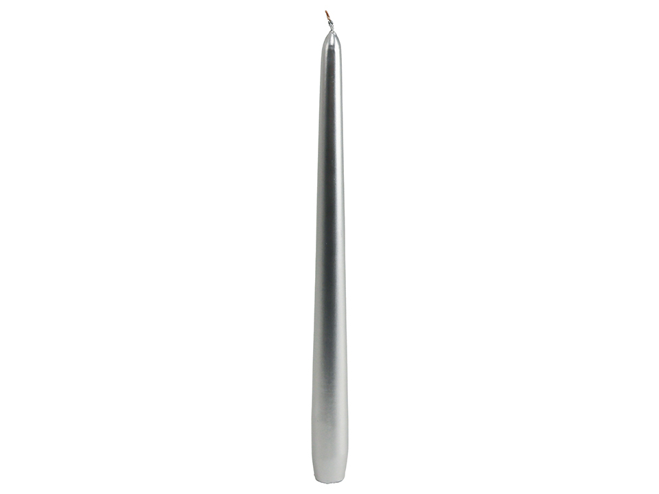 WIEDEMANN Tafelkerze, silber, lackiert, 300/25mm, 1 Stück WIEDEMANN Tafelkerze, silber, lackiert, 300/25mm, 6 Stück