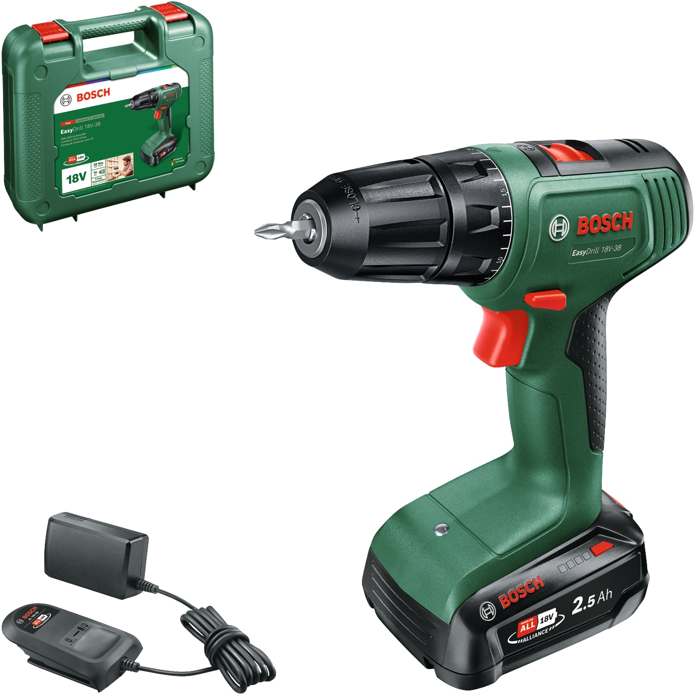 BOSCH Akku-Bohrschrauber Easy Drill, 18V-38 BOSCH Akku-Bohrschrauber Easy Drill, 18V-38