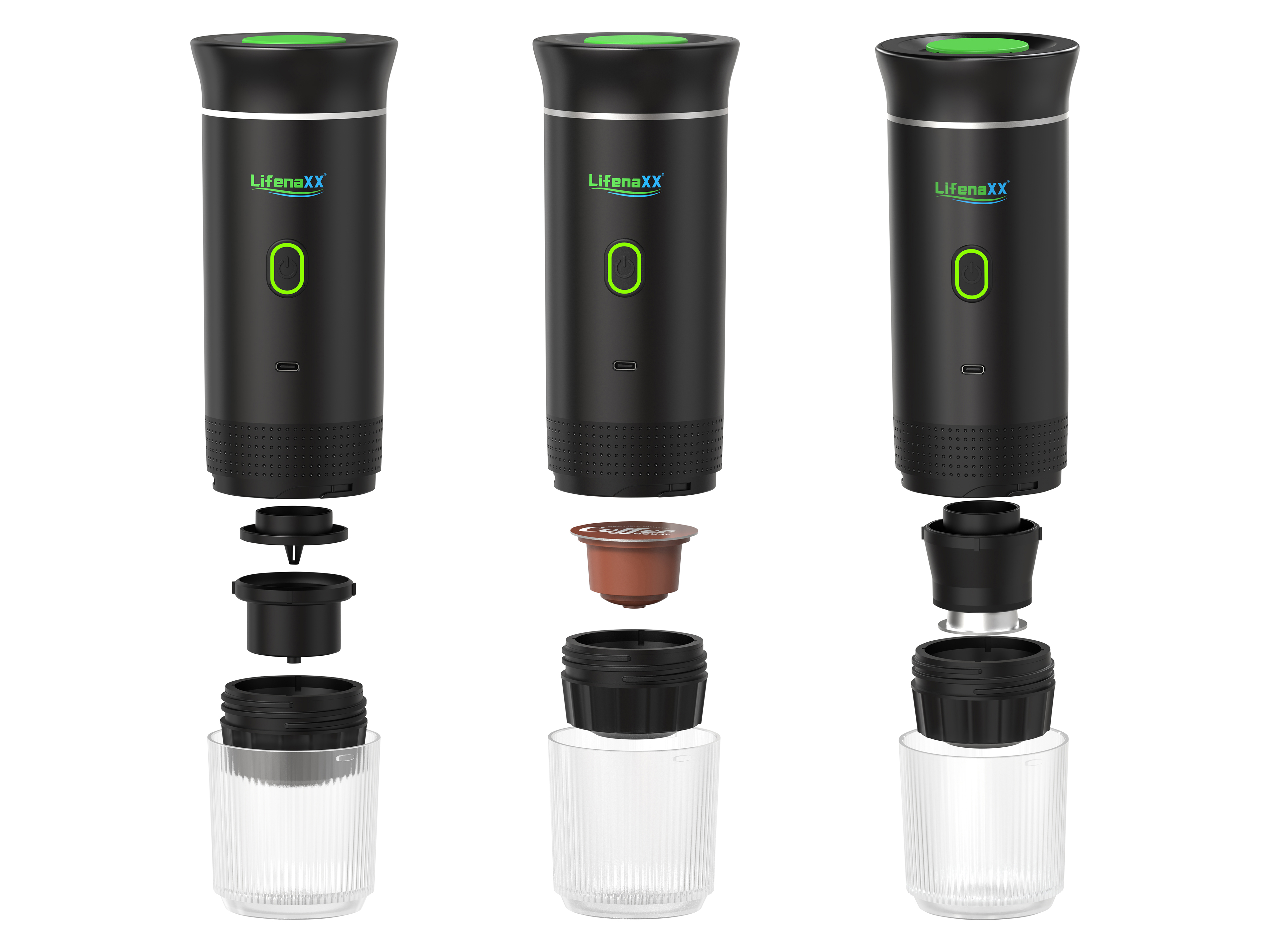 LIFENAXX Kaffeemaschine LX-060 Kaffee To Go